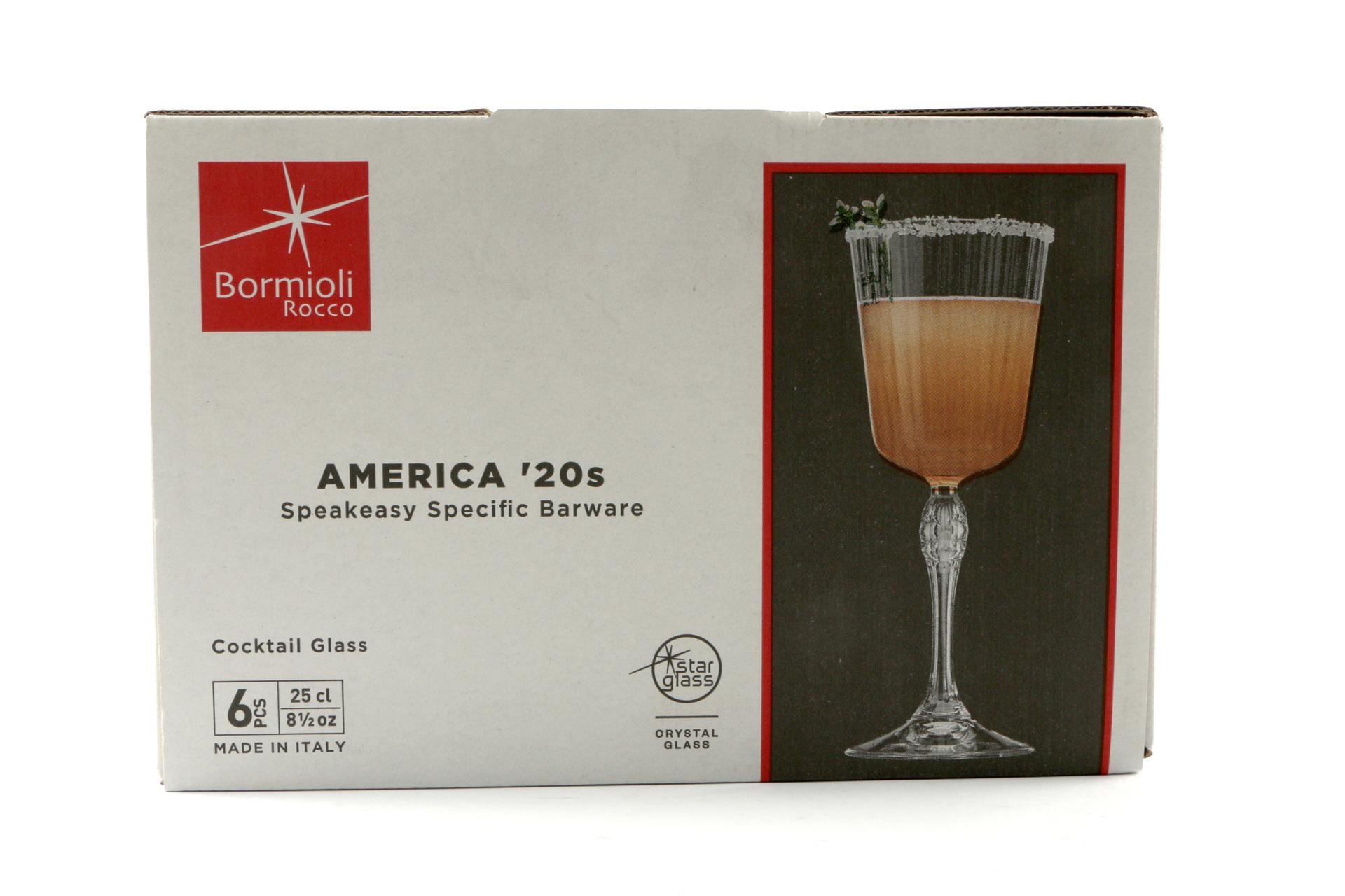 Bormioli Rocco America '20s Set 6 Calici Cocktail Glass H.20.2 cm - 25 cl Ø7.8 cm - Set 6 Pz 7