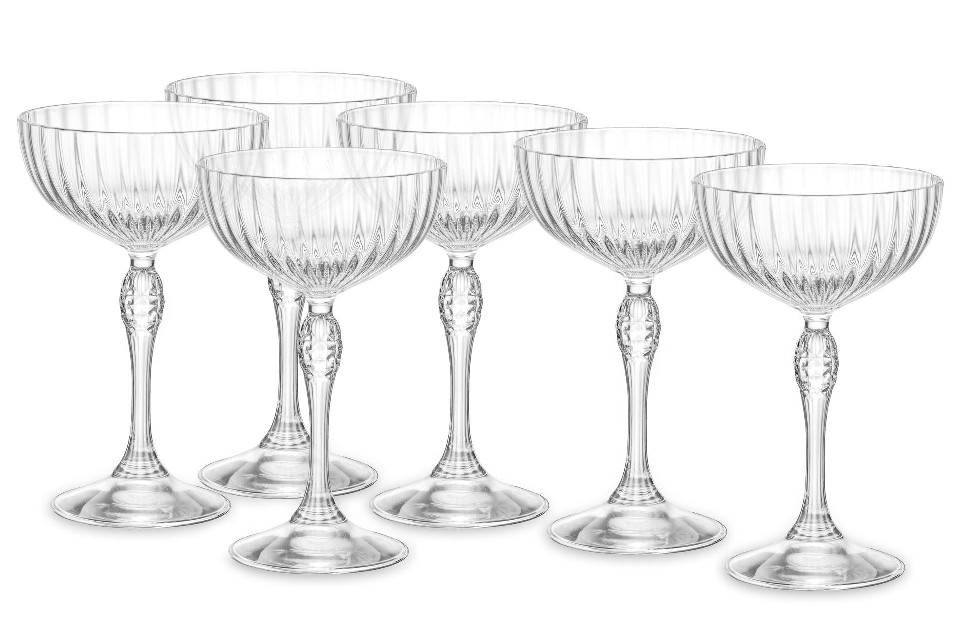 Bormioli Rocco America '20s Set 6 Calici Cocktail Coupe H.15.7 cm - 23 cl Ø9.8 cm - Set 6 Pz 1