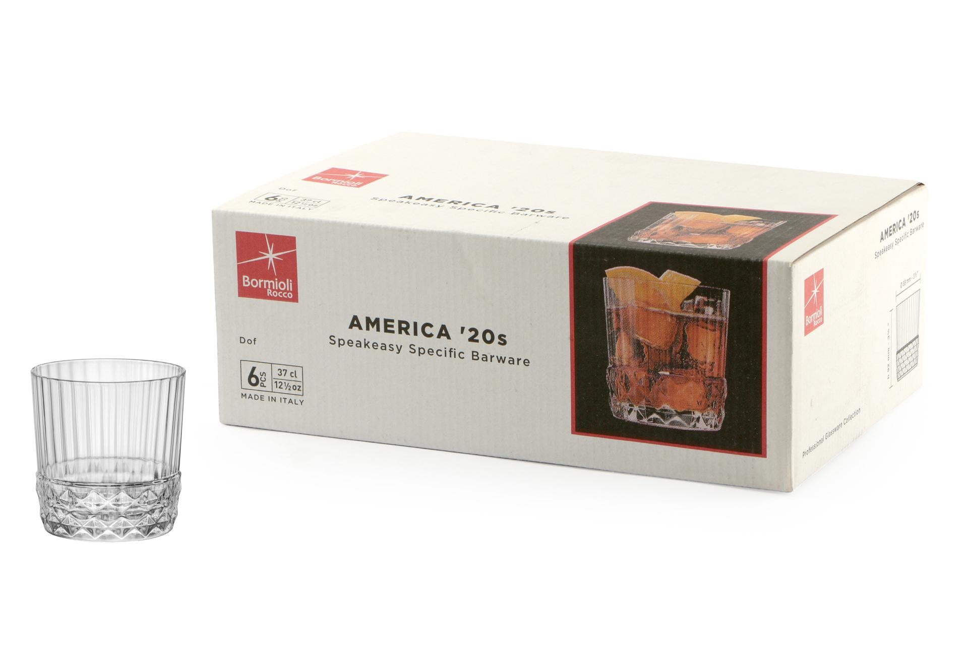Bormioli Rocco America '20s Set 6 Bicchieri Cocktail DOF 37 cl - H.9.2 cm Ø8.8 cm - Set 6 Pz 3