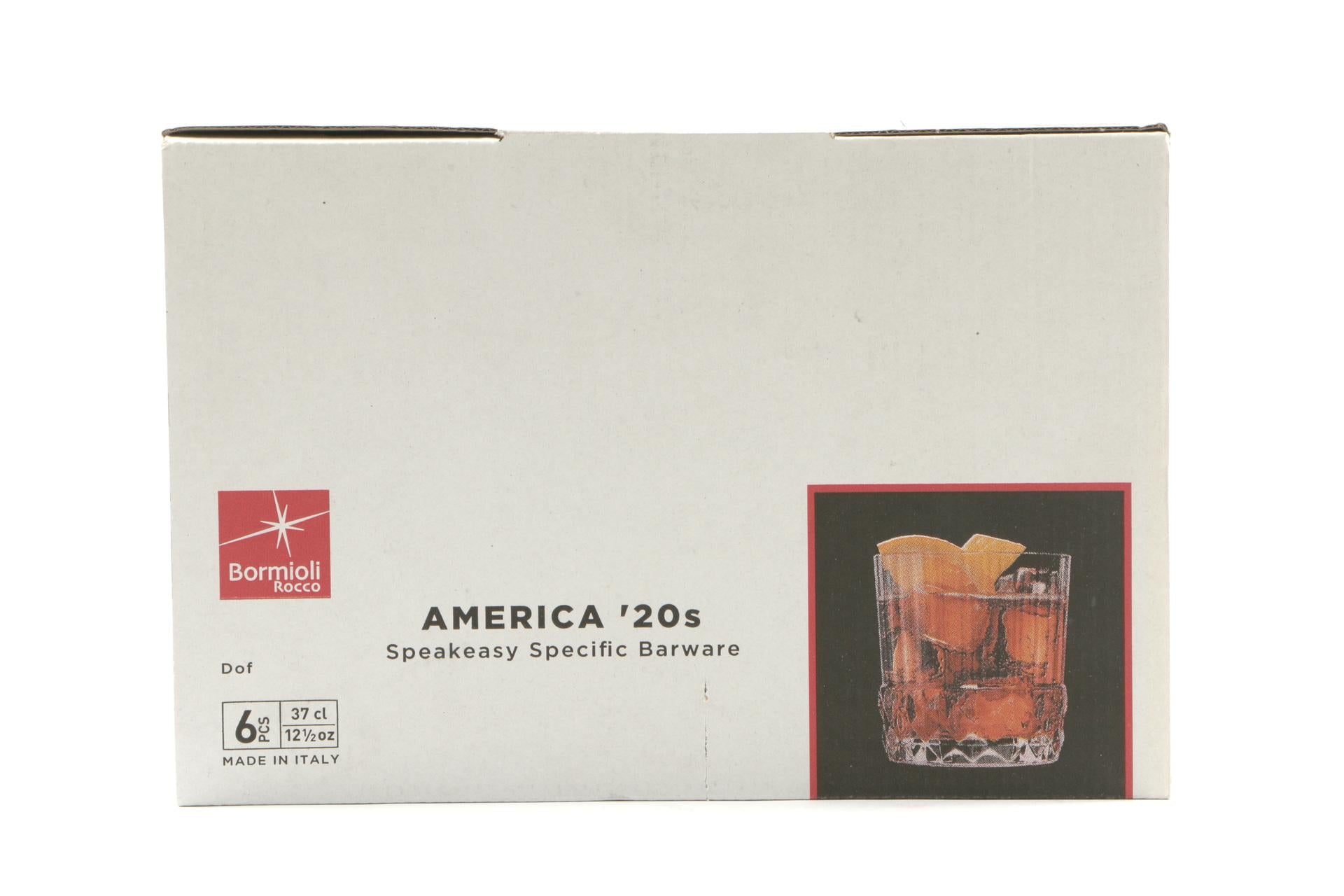 Bormioli Rocco America '20s Set 6 Bicchieri Cocktail DOF 37 cl - H.9.2 cm Ø8.8 cm - Set 6 Pz 6
