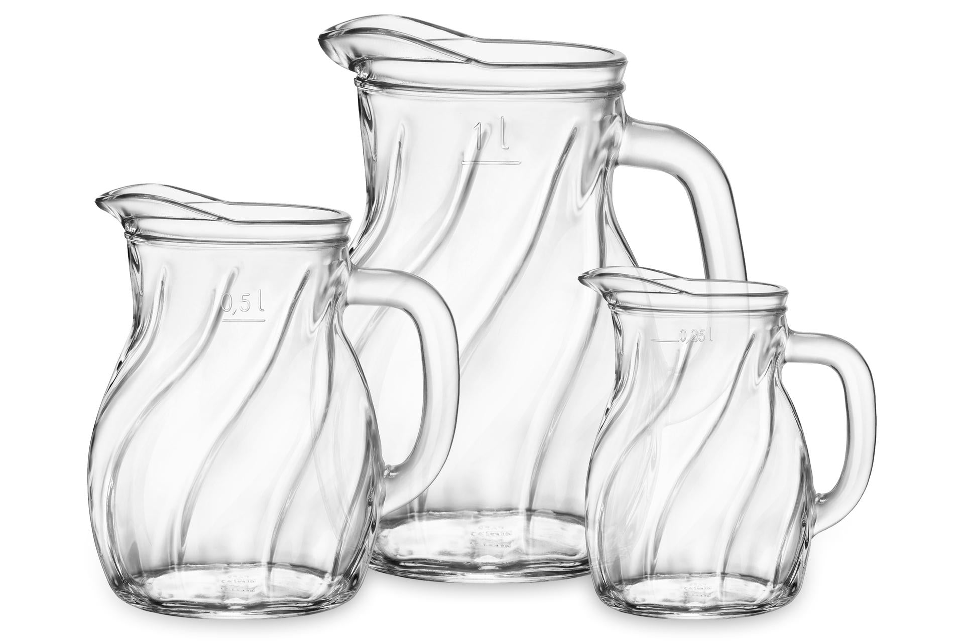 Bormioli Rocco Caraffa Bistrot Twist 25 cl - H.11.74 cm Ø10.2 cm In Vetro - Set 12 Pz