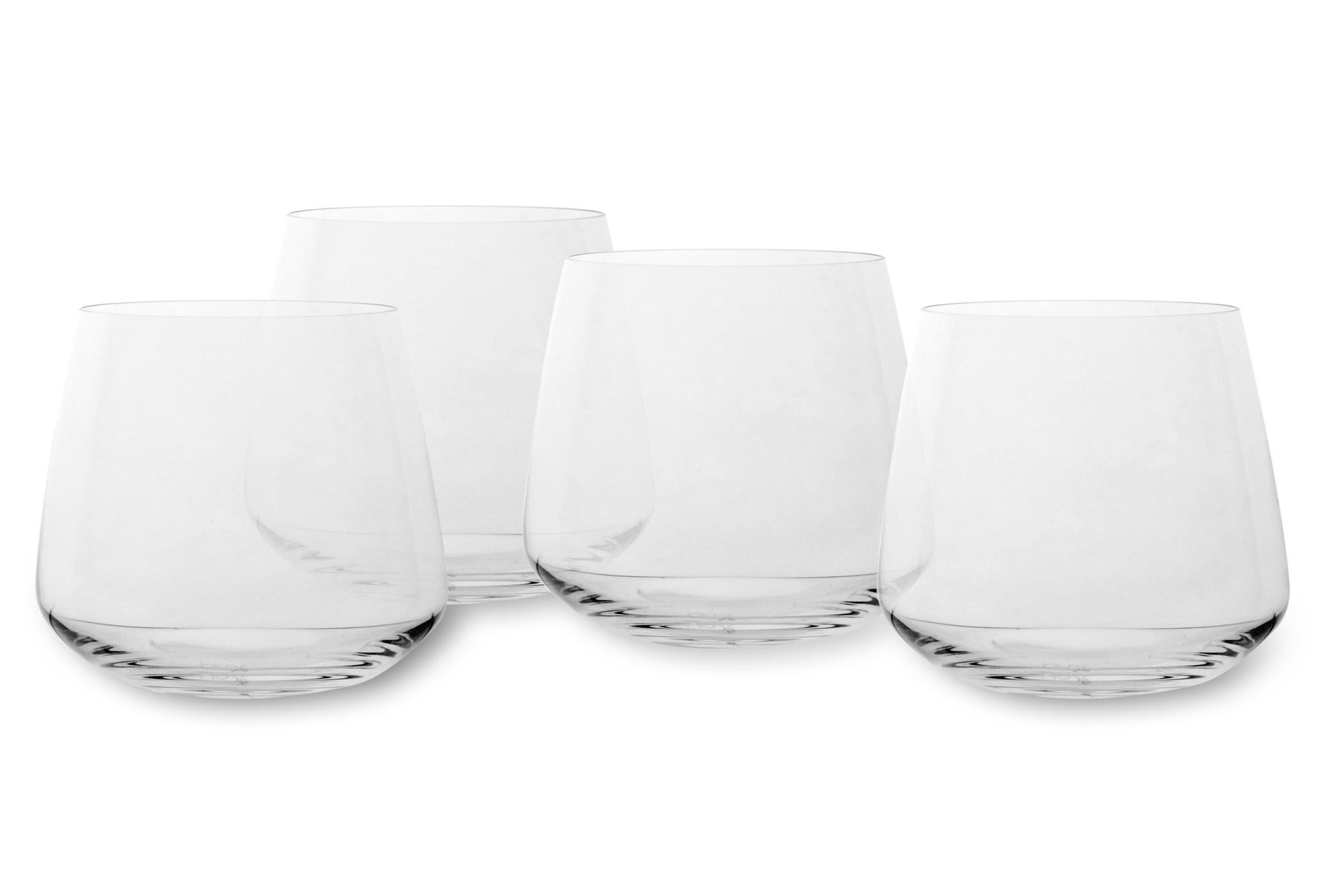 Pasabahce Mirage Set 4 Bicchieri DOF Whisky 38.5 cl - Linea Nude - Set 4 Pz