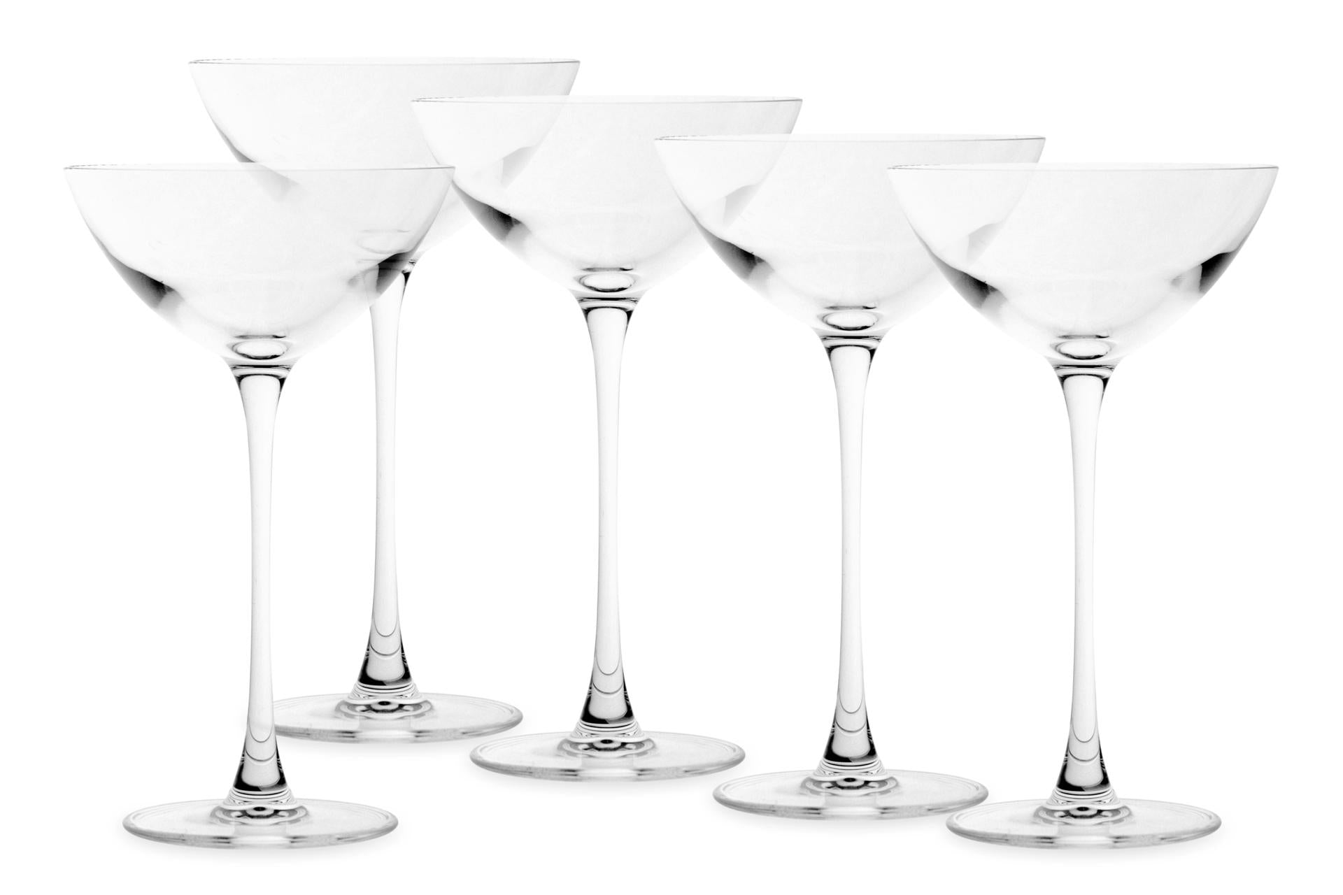 Pasabahce Savage Set 6 Calici Coupetini Cl.17 - Collezione Nude In Cristallo Senza Piombo - Set 6 Pz