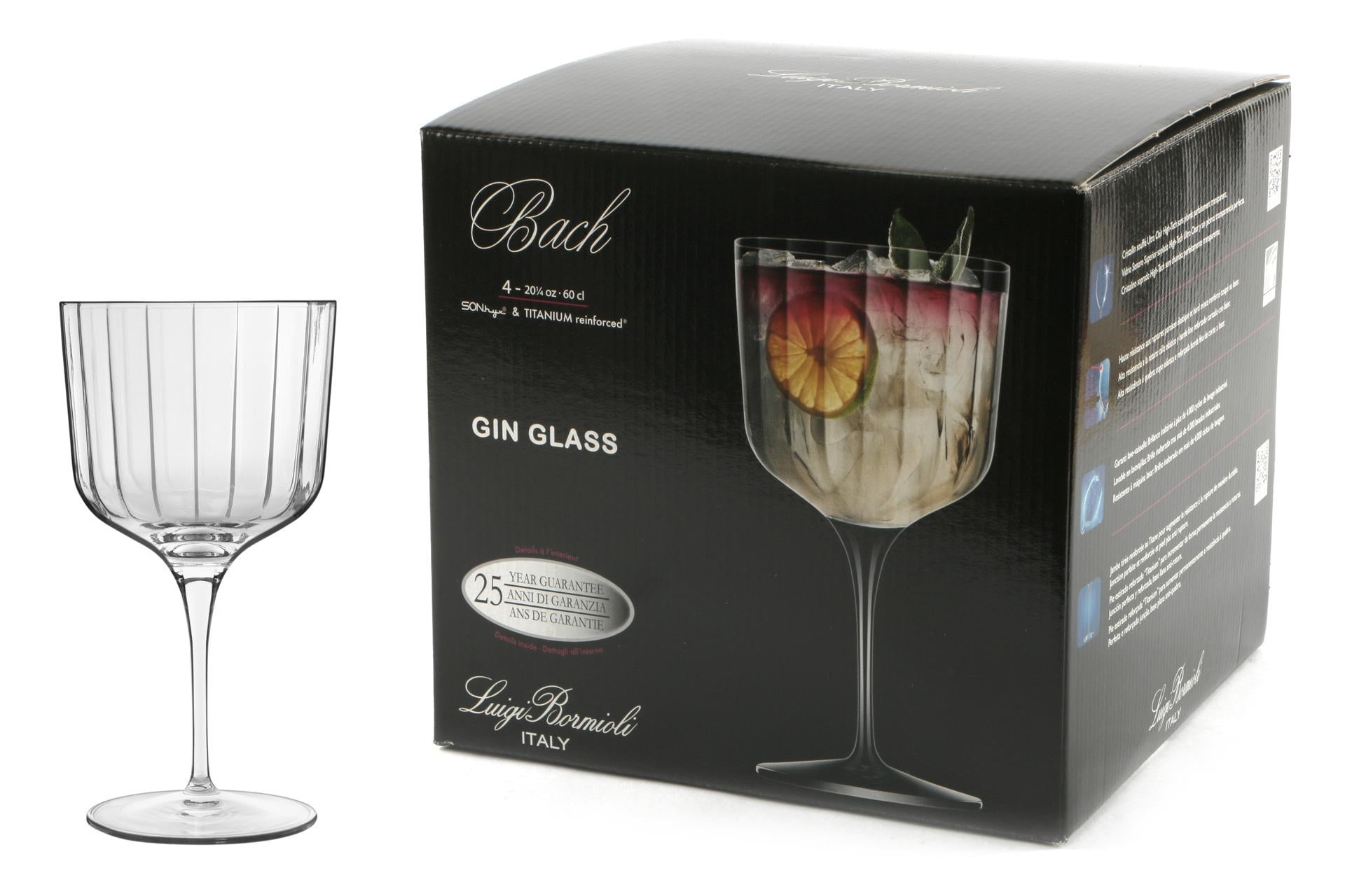 Bormioli Luigi Bach Set 4 Calici Gin Glass 60 cl - Linea Elegante e Raffinata - Set 4 Pz 3