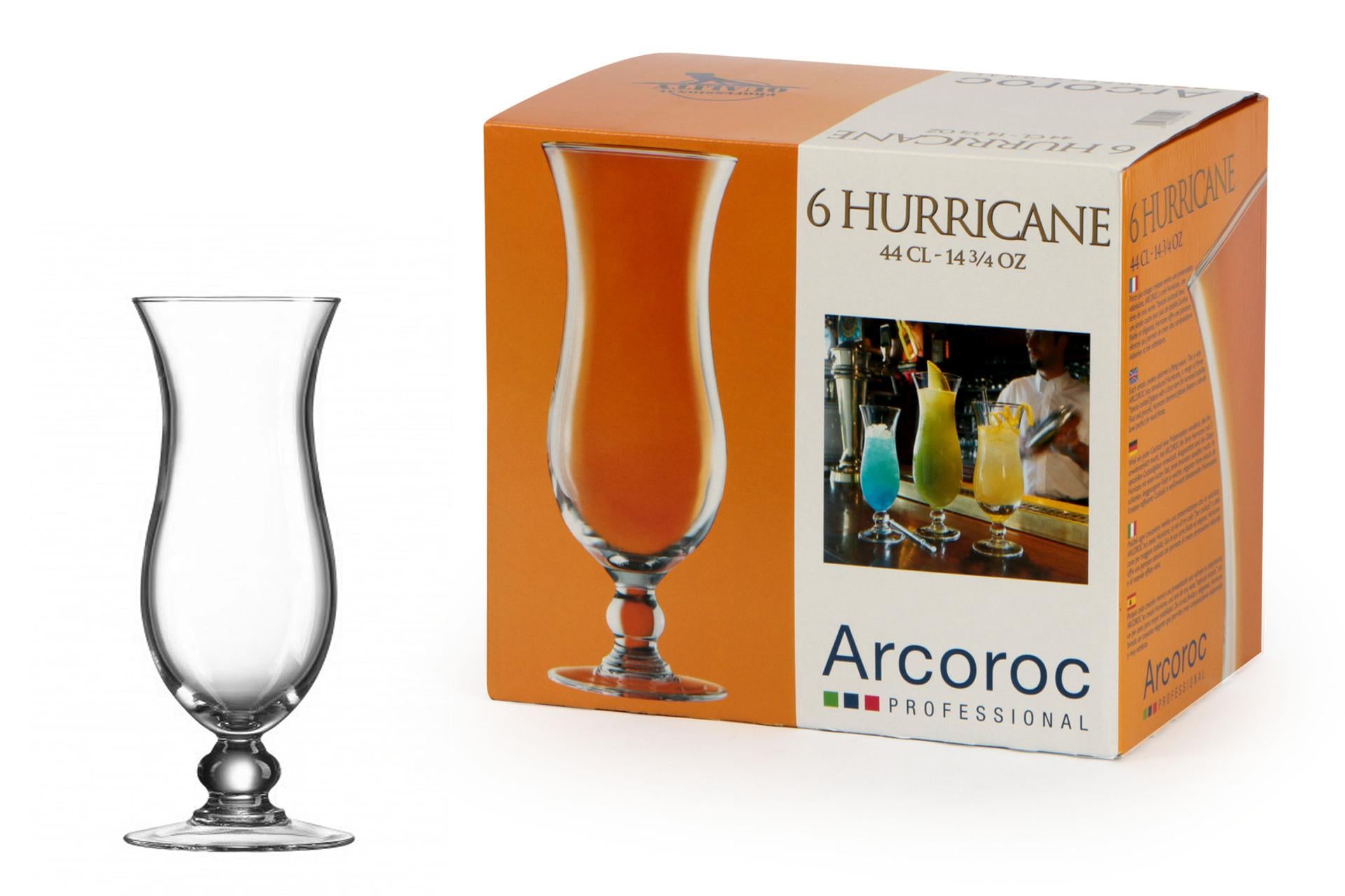 Arcoroc Hurricane Elegance Calice 44 cl - H.208 mm Ø79 mm Per Cocktail di Alta Classe - Set 6 Pz