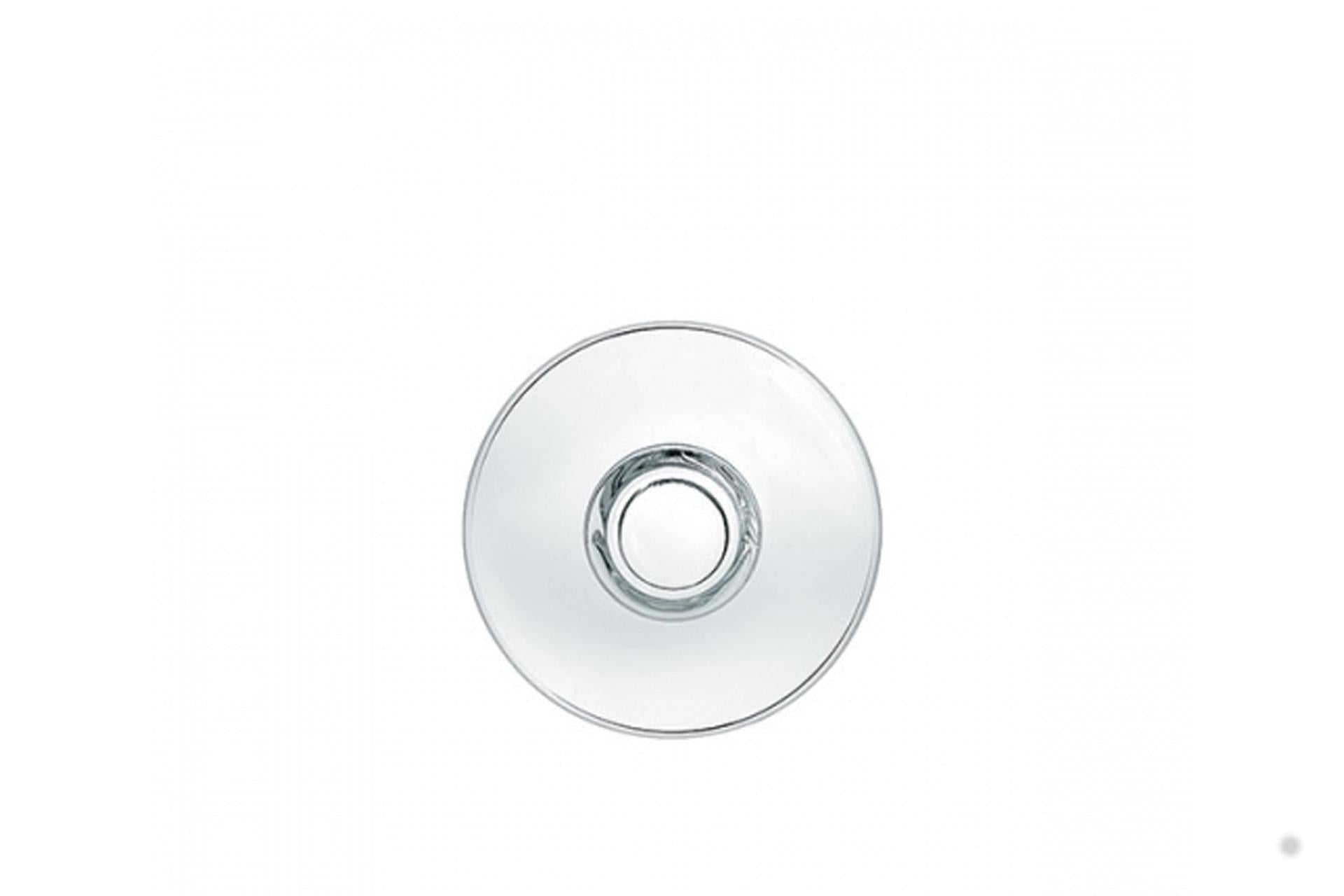 Borgonovo Ischia Piattino Ø12 cm In Vetro Trasparente Per Tazzina Marocchino e Caffè - Set 6 Pz