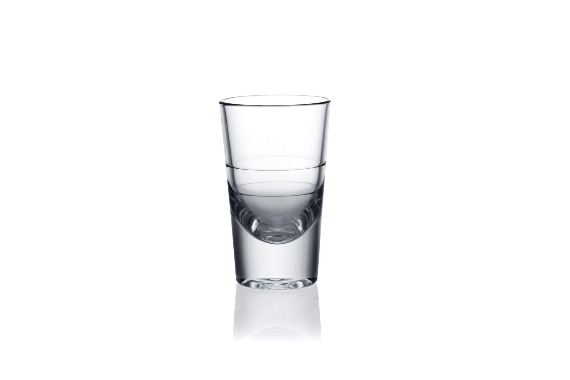 Pasabahce Bicchiere Grande Vodka 11 cl - Doppio Rigo Misuratore 2 cl e 4 cl - Set 6 Pz