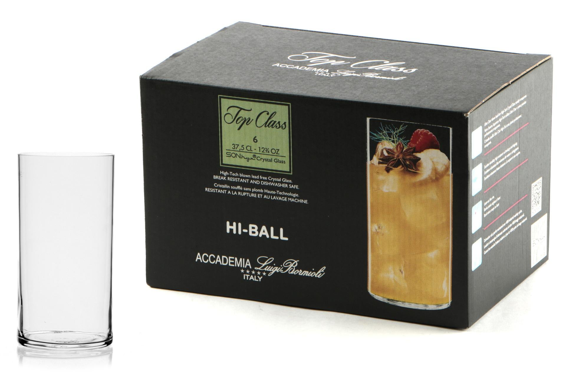 Bormioli Luigi Top Class Set 6 Bicchieri Bibita 37,5 cl - Eleganti e Resistenti Con Pareti e Fondo Sottili - Set 6 Pz 2