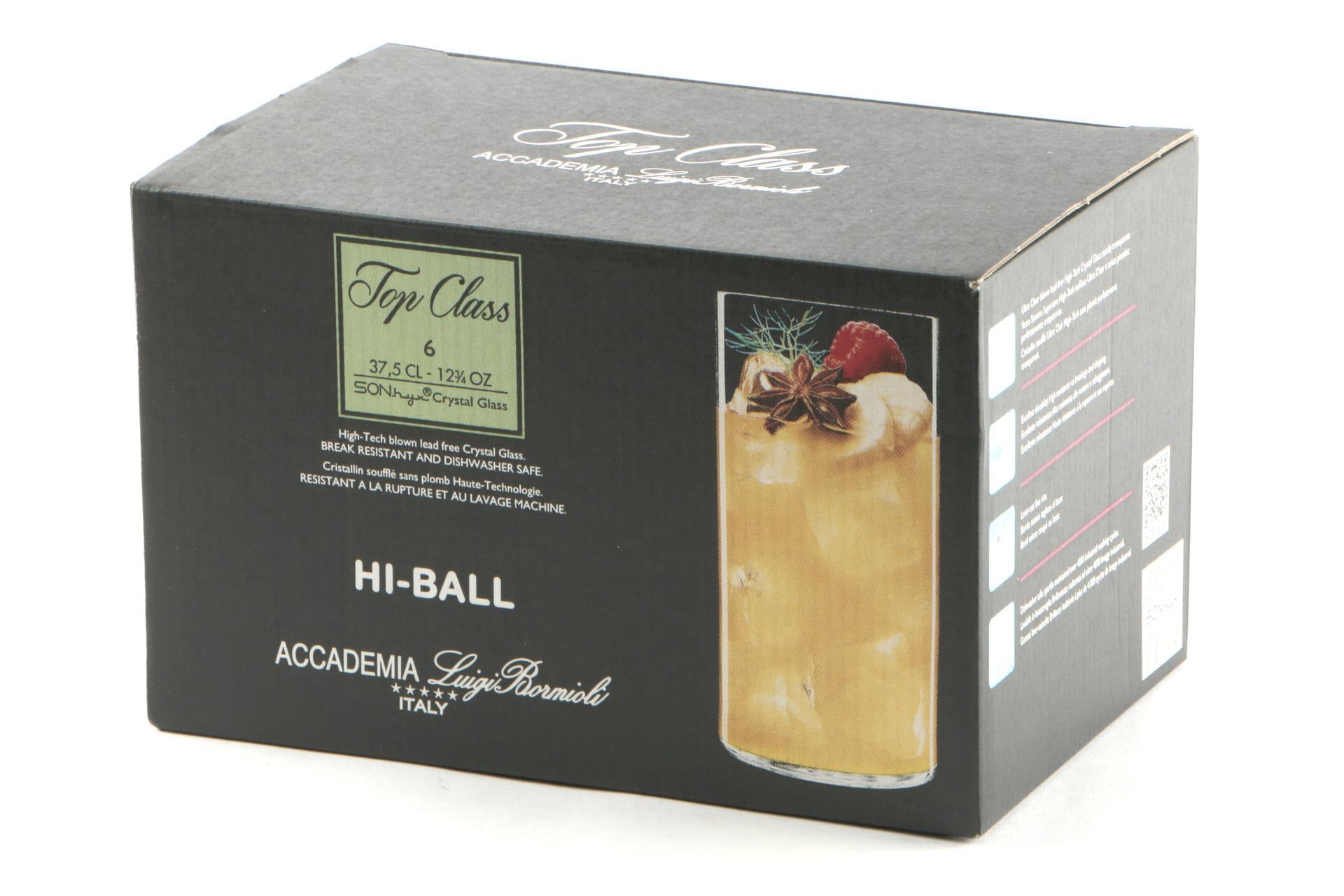 Bormioli Luigi Top Class Set 6 Bicchieri Bibita 37,5 cl - Eleganti e Resistenti Con Pareti e Fondo Sottili - Set 6 Pz 3