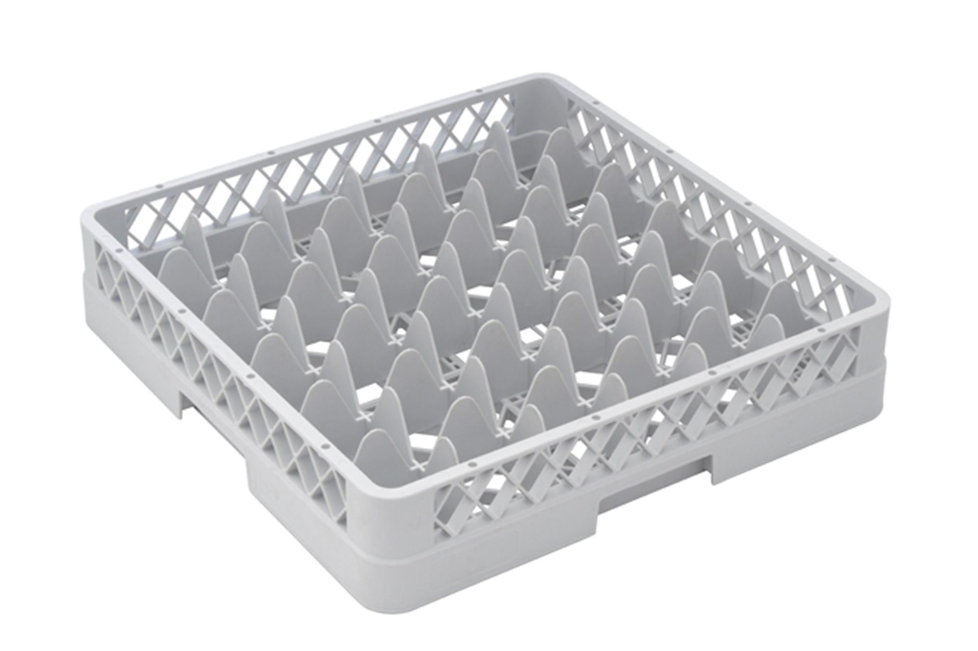 Inox Macel Base 36 Scomparti Grigia 50x50 cm - Cestello Industriale In Polipropilene Per Lavastoviglie