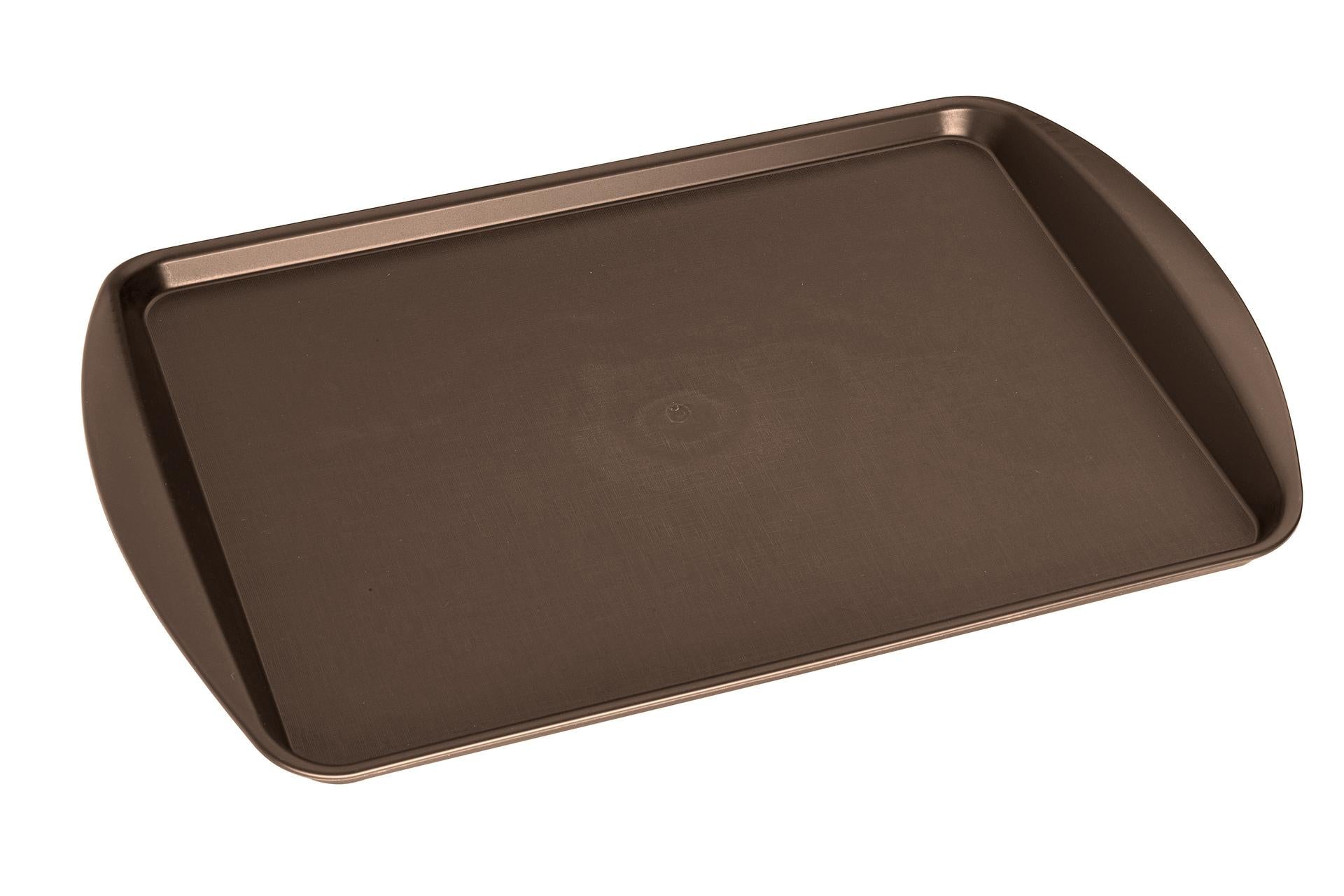Inox Macel Vassoio Fast Food 43.5 x 31 cm In Polipropilene Marrone - Antiscivolo e Lavabile in Lavastoviglie