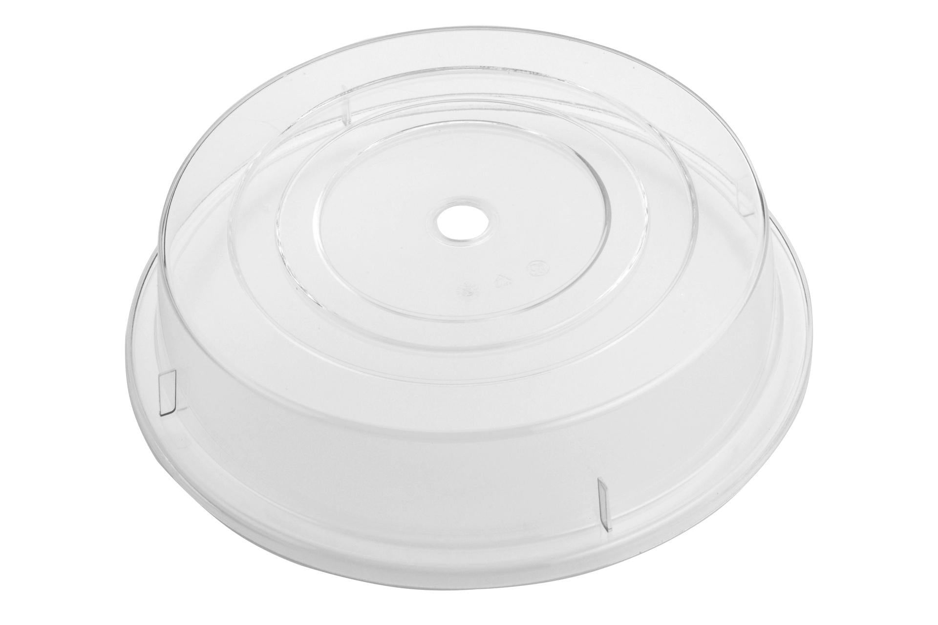 Inox Macel Copripiatto Trasparente Ø24 cm Con Foro Centrale - Plastica Resistente Lavabile in Lavastoviglie 1