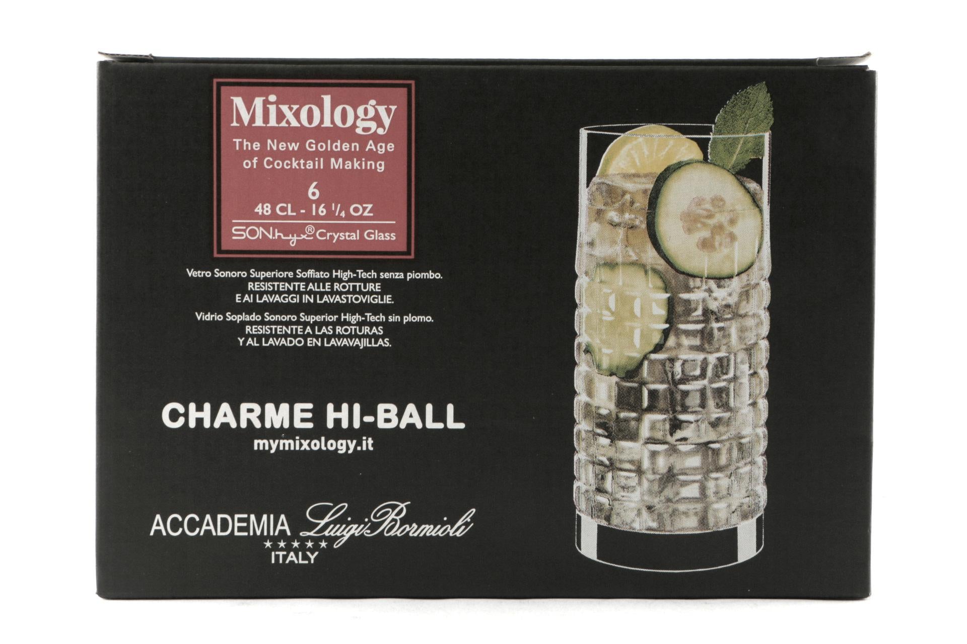 Bormioli Luigi Mixology Charme Set 6 Bicchieri Hi-Ball 48 cl - Set 6 Pz 6