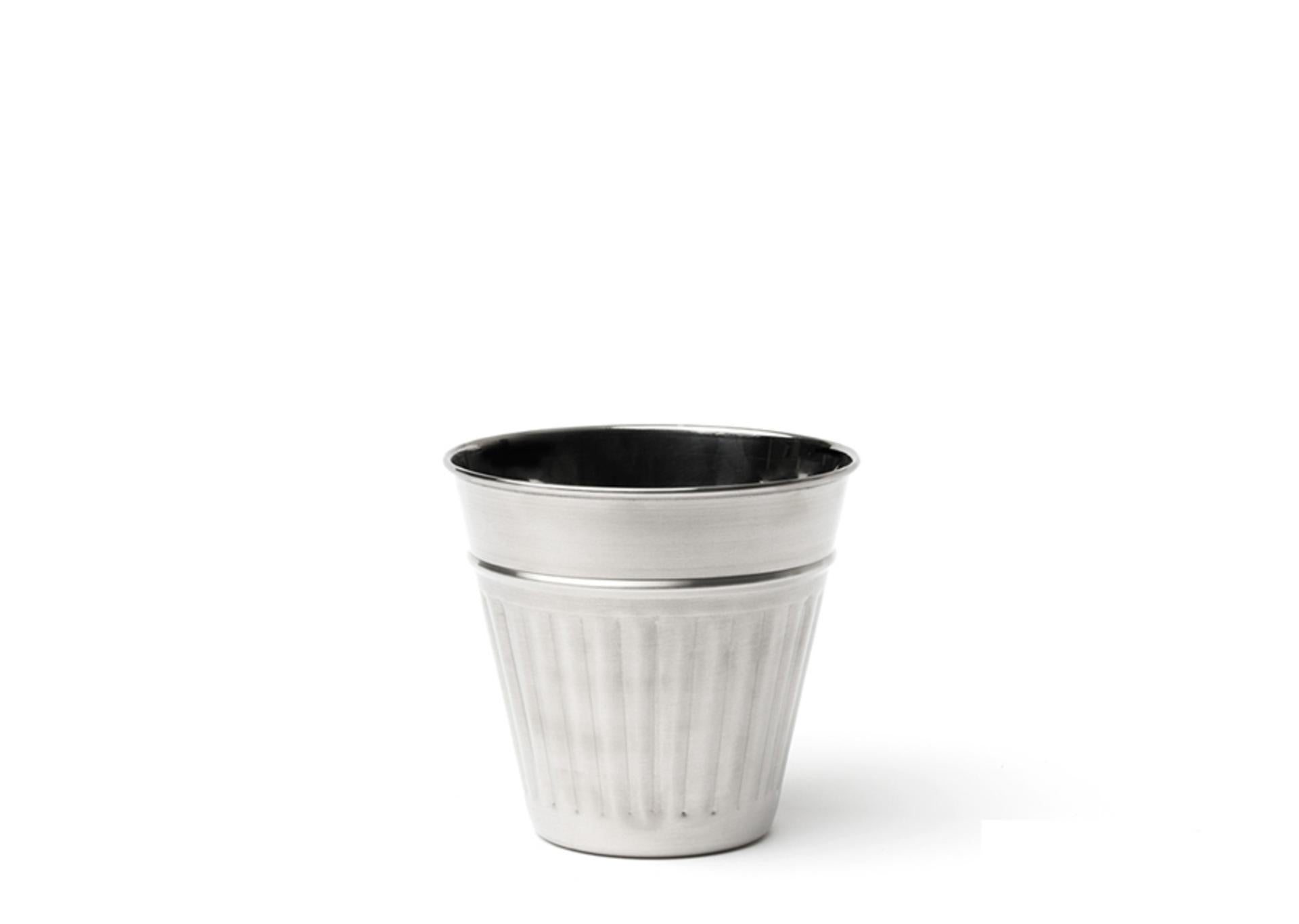 Comas Gourmet Mini Cestino Inox Ø9 cm - H9 cm 0,35L Con Finitura Satinata e Interno Lucido