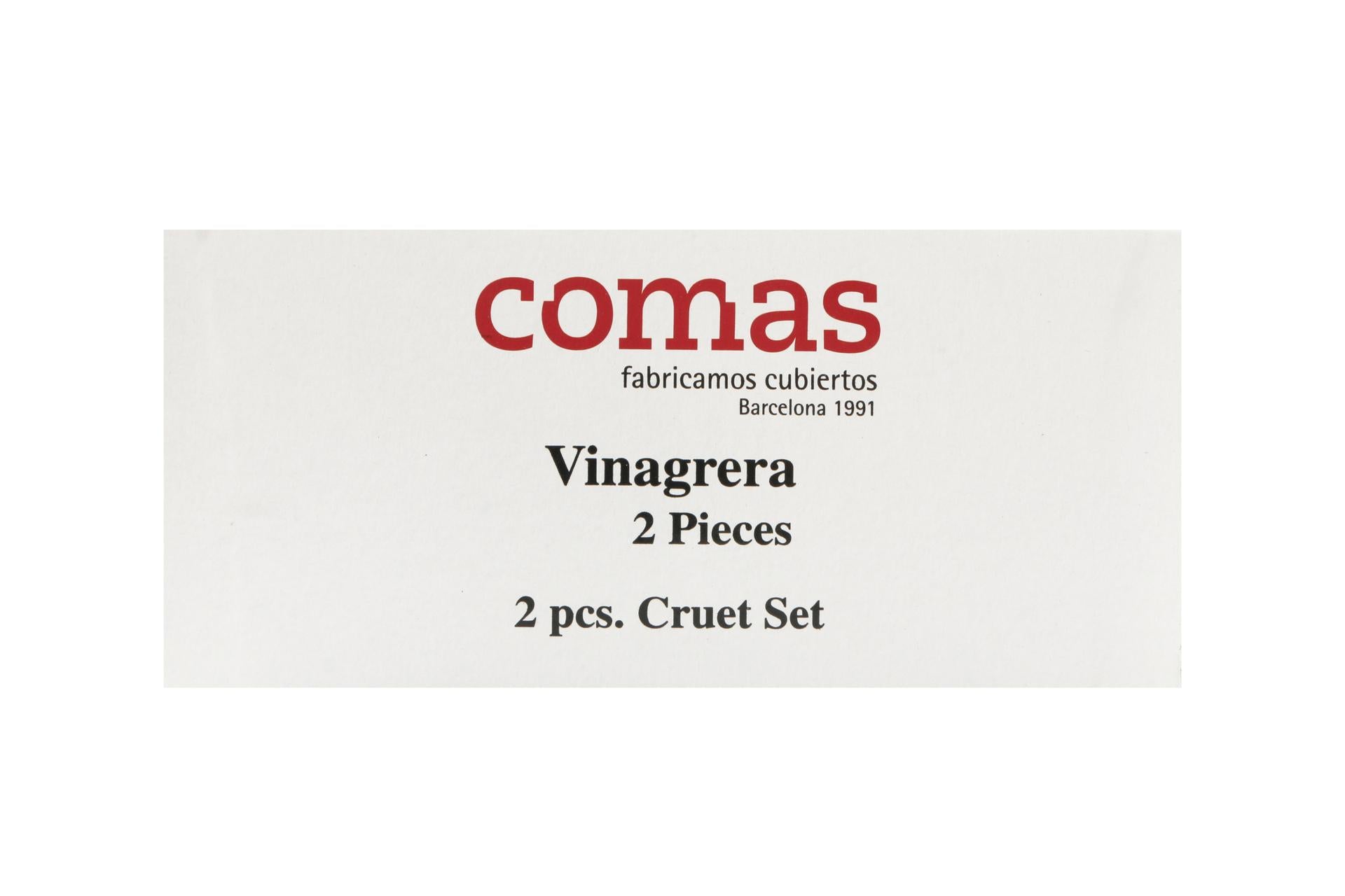 Comas Menage 2 Pezzi Olio-Aceto In Vetro e Acciaio Inox Con Supporto - Set 2 Pz 7