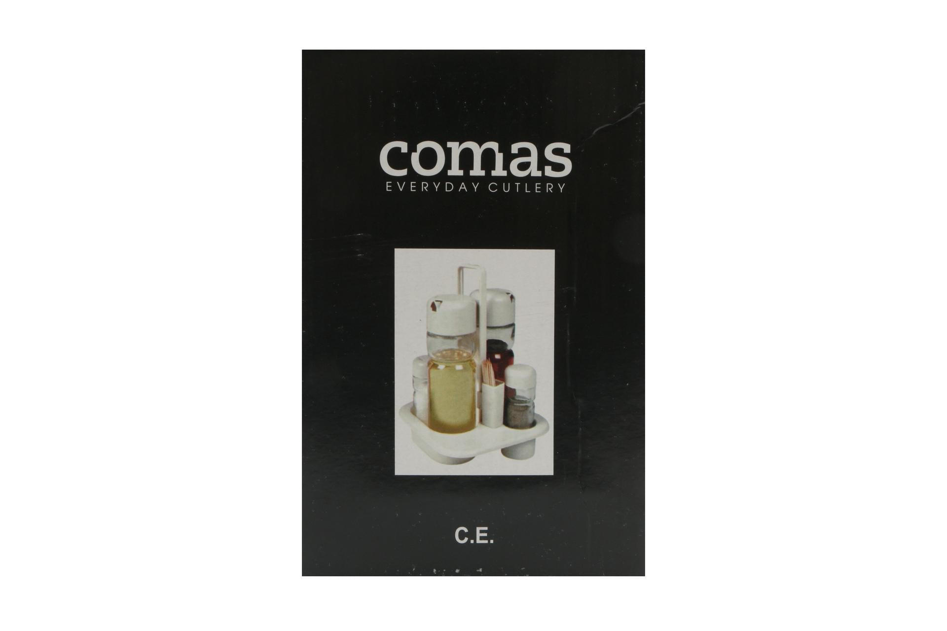 Comas Menage New York 4 Pezzi - Olio, Aceto, Pepe, Sale Con Supporto In ABS 5