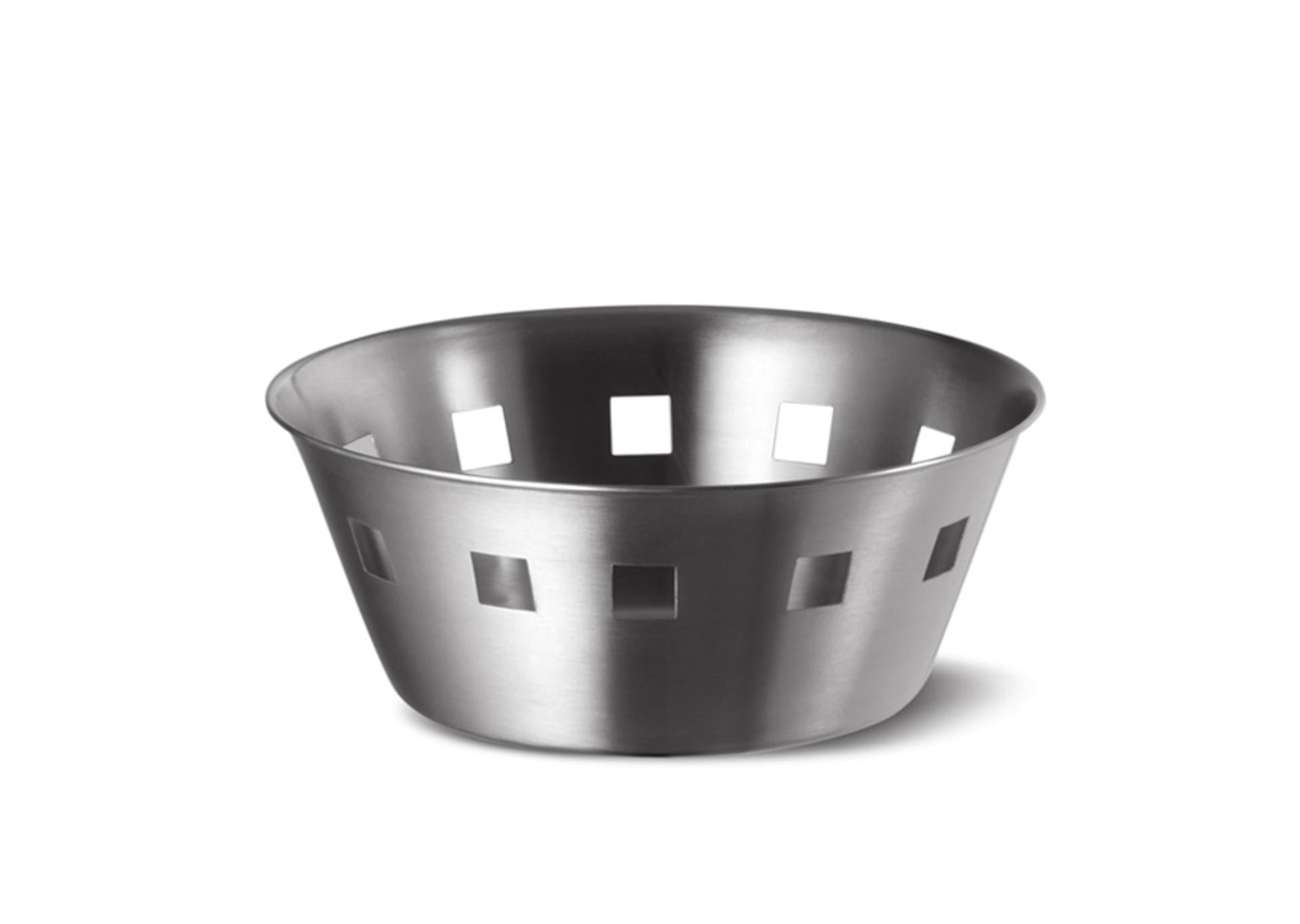 Comas Porta Pane Ø20 cm - H9.5 cm In Acciaio Inox Lucido
