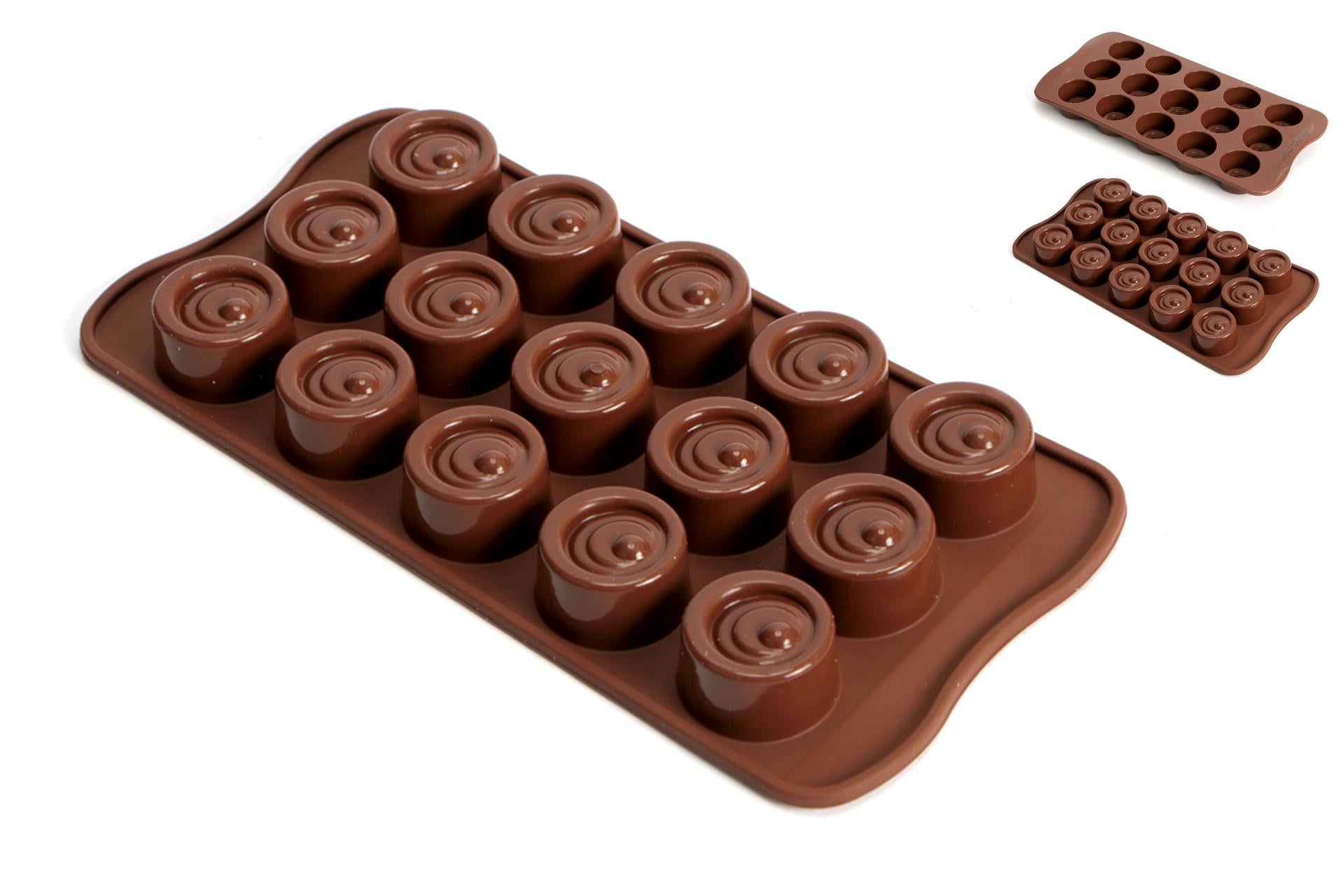 Silikomart Stampo Cioccolatini Vertigo Tondi N.15 - Stampi Antiaderenti In Silicone