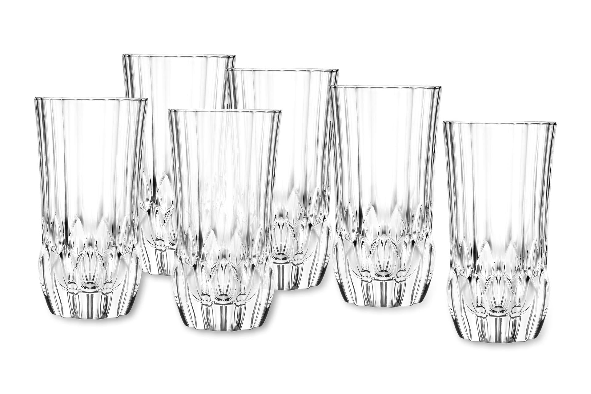 RCR Cristalleria Italiana Adagio Set 6 Bicchieri HB 40 cl - Vetro Cristallino Eco-Compatibile - Set 6 Pz
