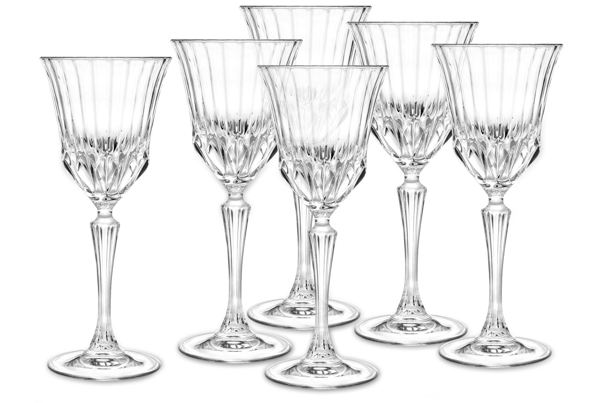 RCR Cristalleria Italiana Adagio Set 6 Calici Acqua 28 cl - Vetro Cristallino Eco-Compatibile - Set 6 Pz