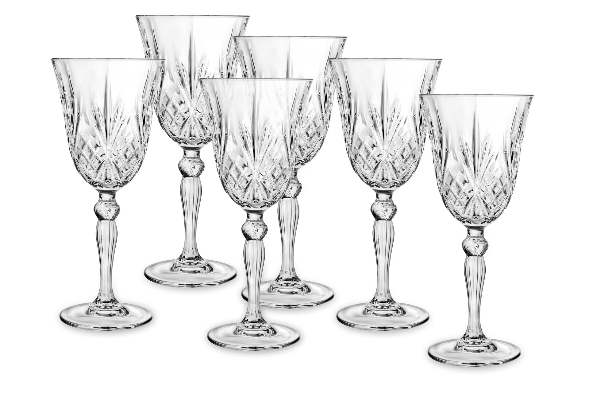 RCR Cristalleria Italiana Melodia Set 6 Calici Acqua 28 cl In Luxion Eco-Crystal Glass - Set 6 Pz