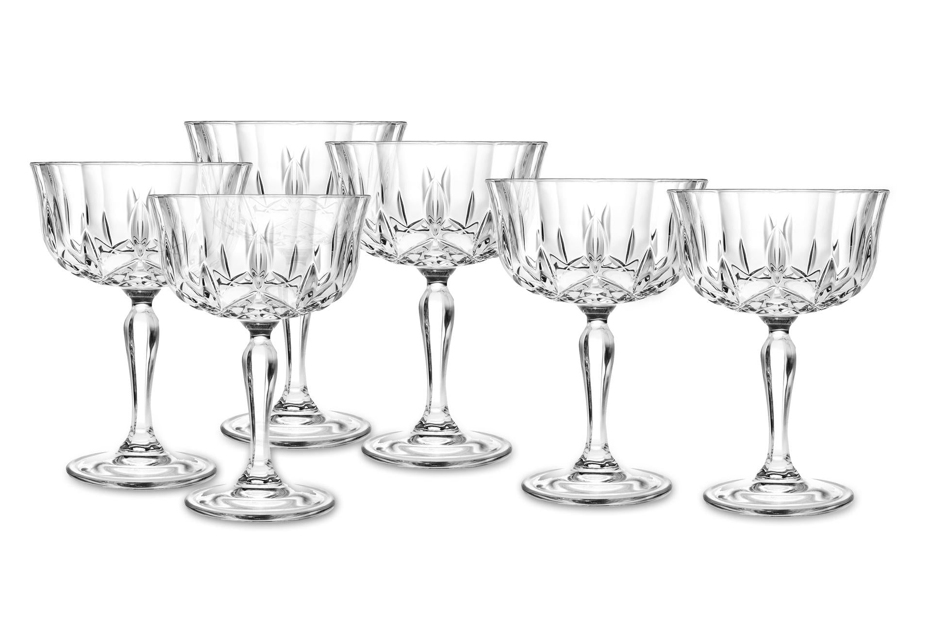 RCR Cristalleria Italiana Opera Set 6 Coppe Champagne 24 cl In Eco-Crystal Glass - Set 6 Pz