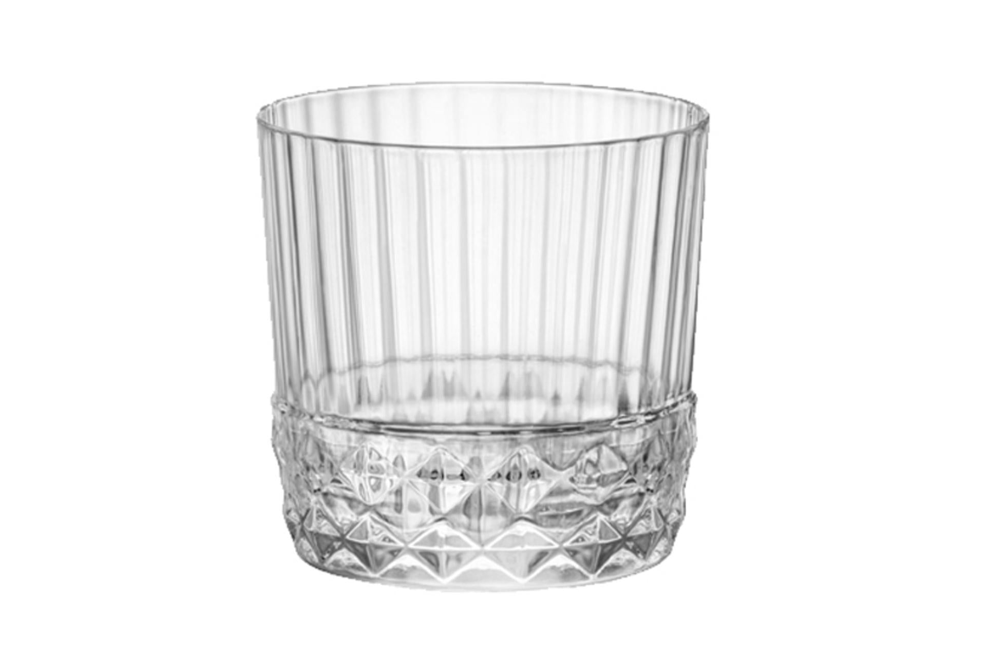 Bormioli Rocco America '20s Set 6 Bicchieri Rocks 30 cl - H.8.4 cm Ø8.4 cm - Set 6 Pz
