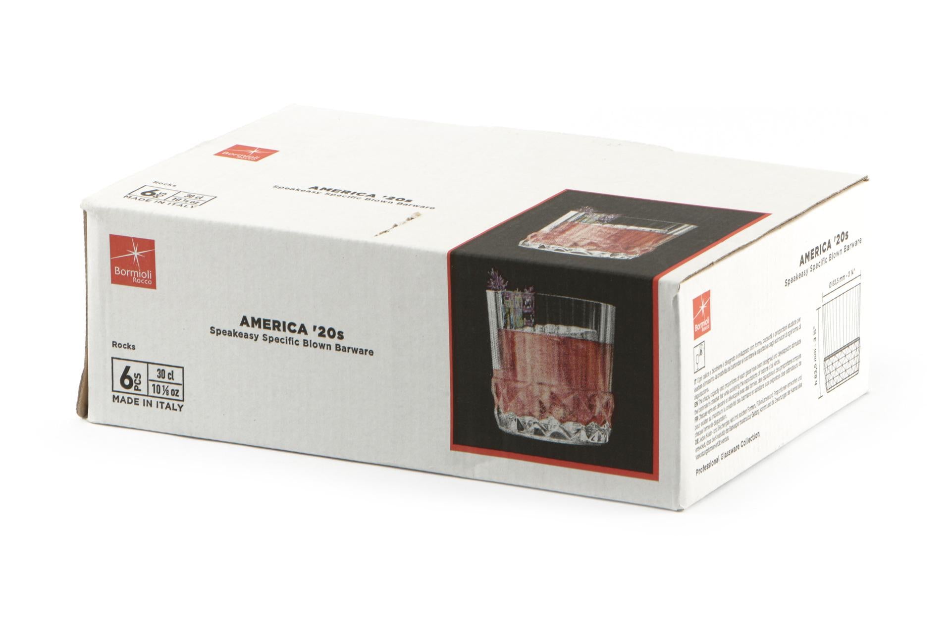 Bormioli Rocco America '20s Set 6 Bicchieri Rocks 30 cl - H.8.4 cm Ø8.4 cm - Set 6 Pz 4