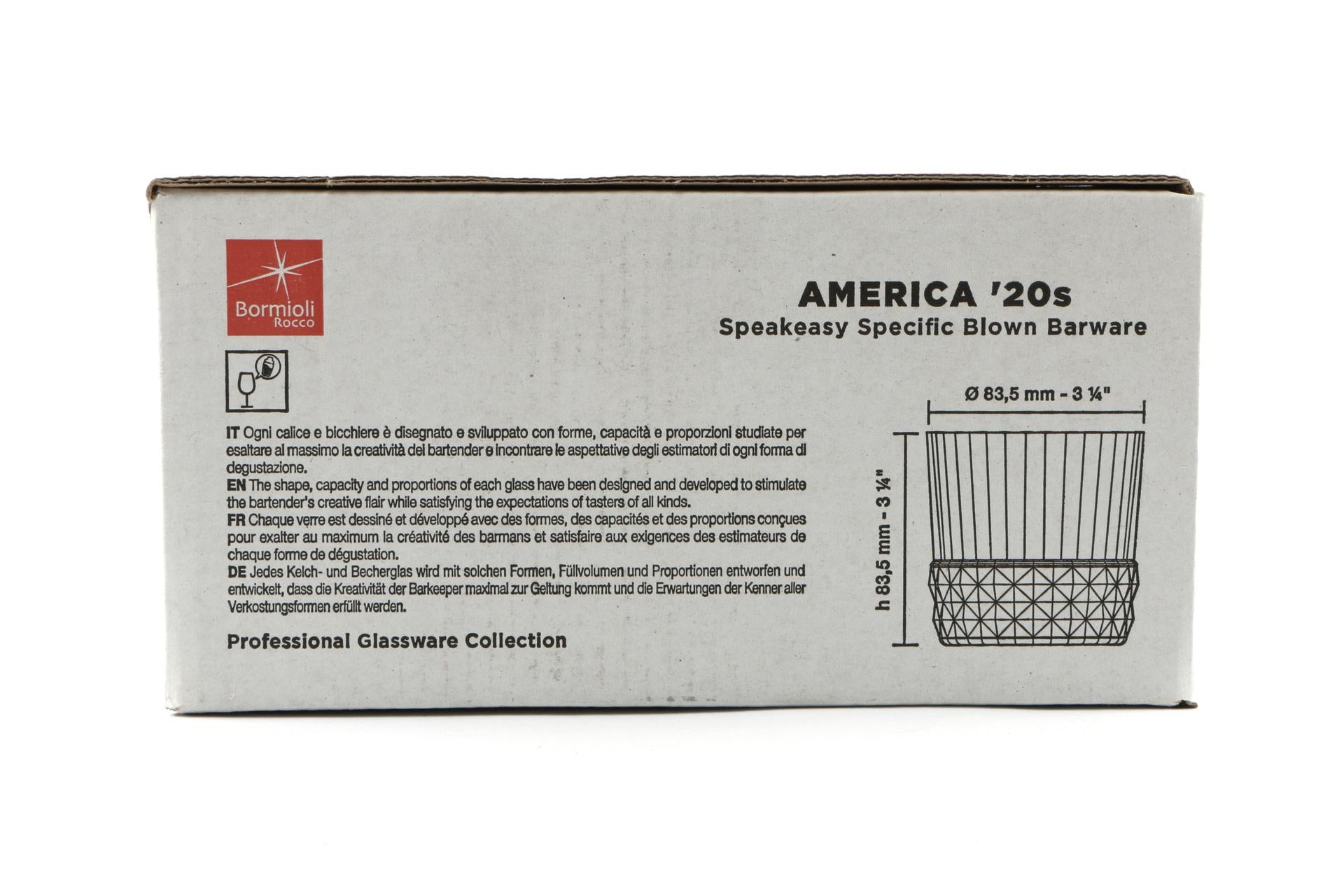 Bormioli Rocco America '20s Set 6 Bicchieri Rocks 30 cl - H.8.4 cm Ø8.4 cm - Set 6 Pz 5