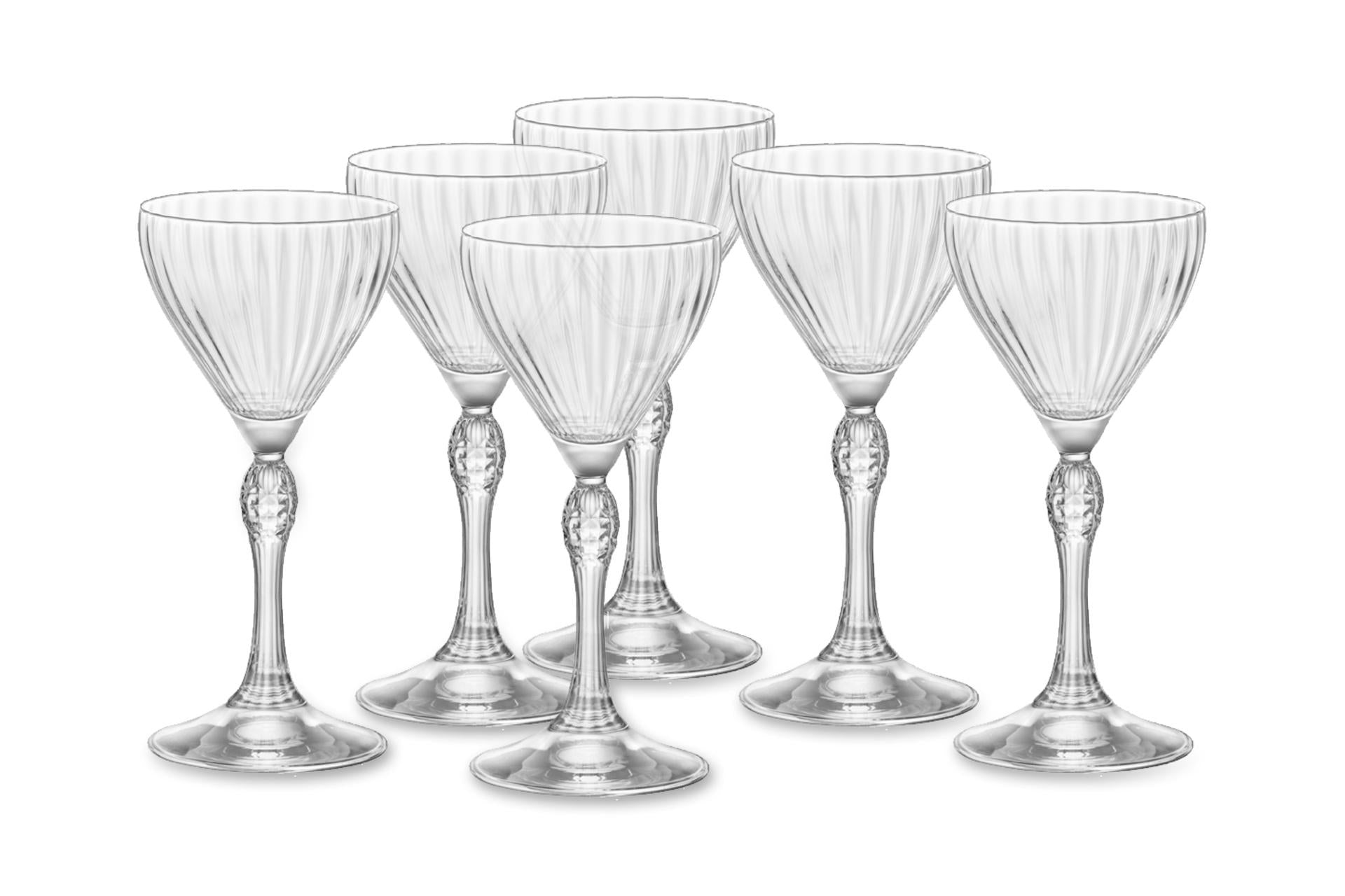 Bormioli Rocco America '20s Set 6 Calici Nick e Nora 14 cl - H.15.8 cm Ø7.6 cm - Set 6 Pz