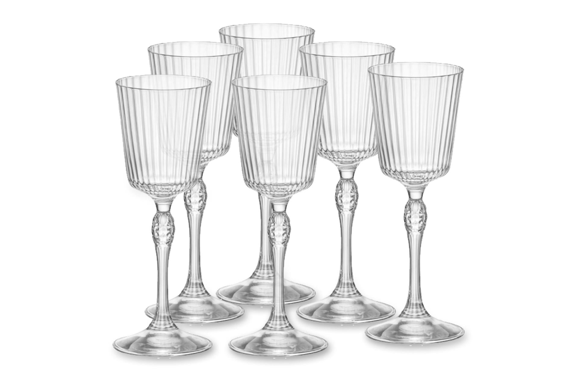 Bormioli Rocco America '20s Set 6 Calici Cordial 8 cl - H.15 cm Ø5.6 cm - Set 6 Pz