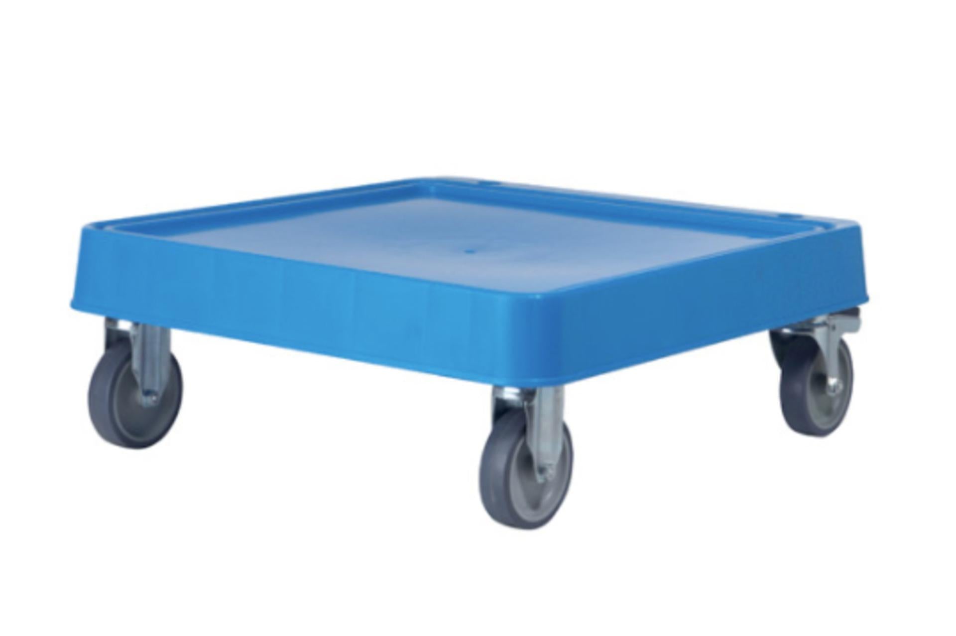 Inox Macel Carrello per Ceste Stoccaggio 57,5x54,5x21 cm - Con 4 Ruote (2 Girevoli, 2 Fisse)