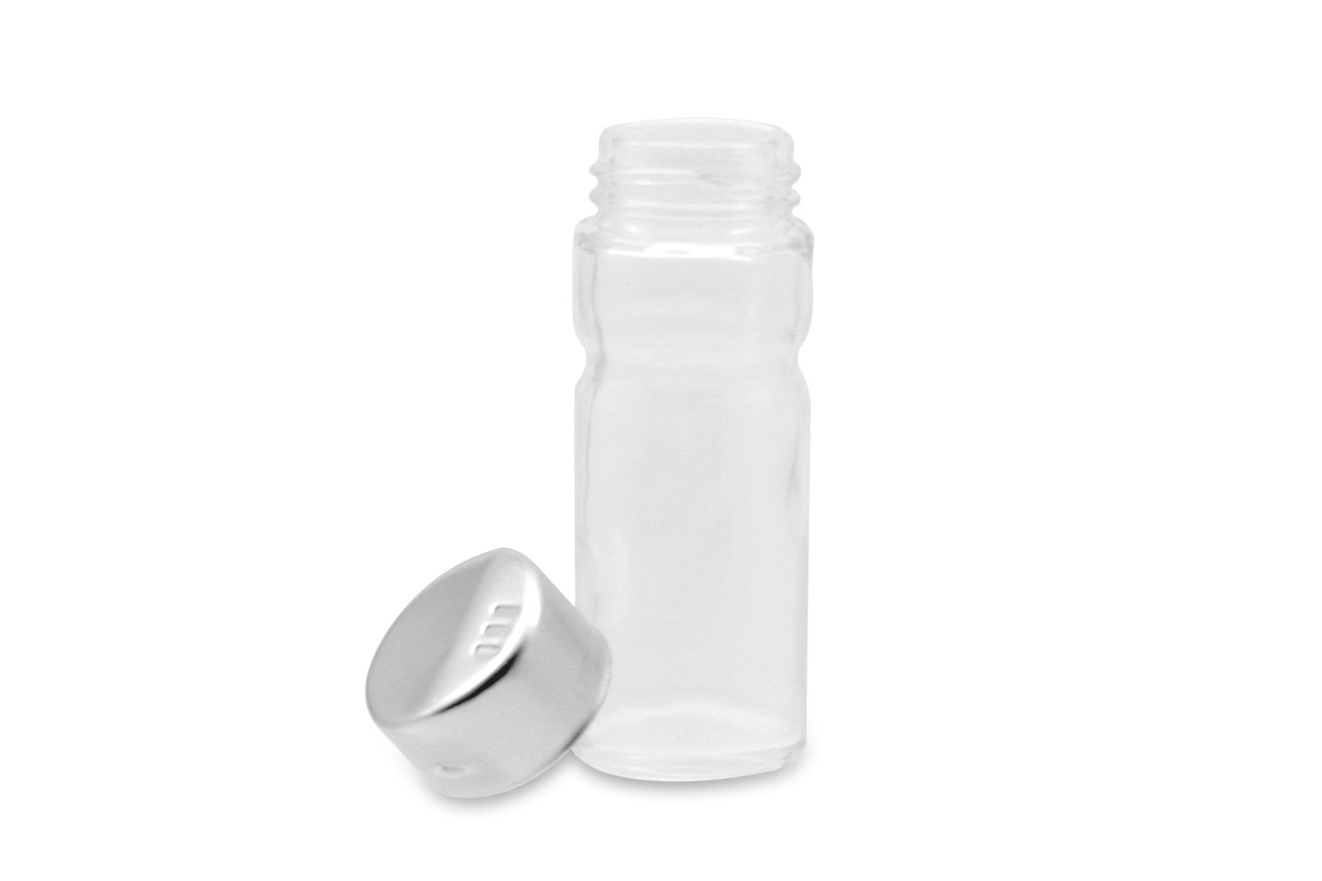 Comas Set 12 Salini In Vetro e Acciaio Inox - Adatti per Sale e Pepe - Set 12 Pz