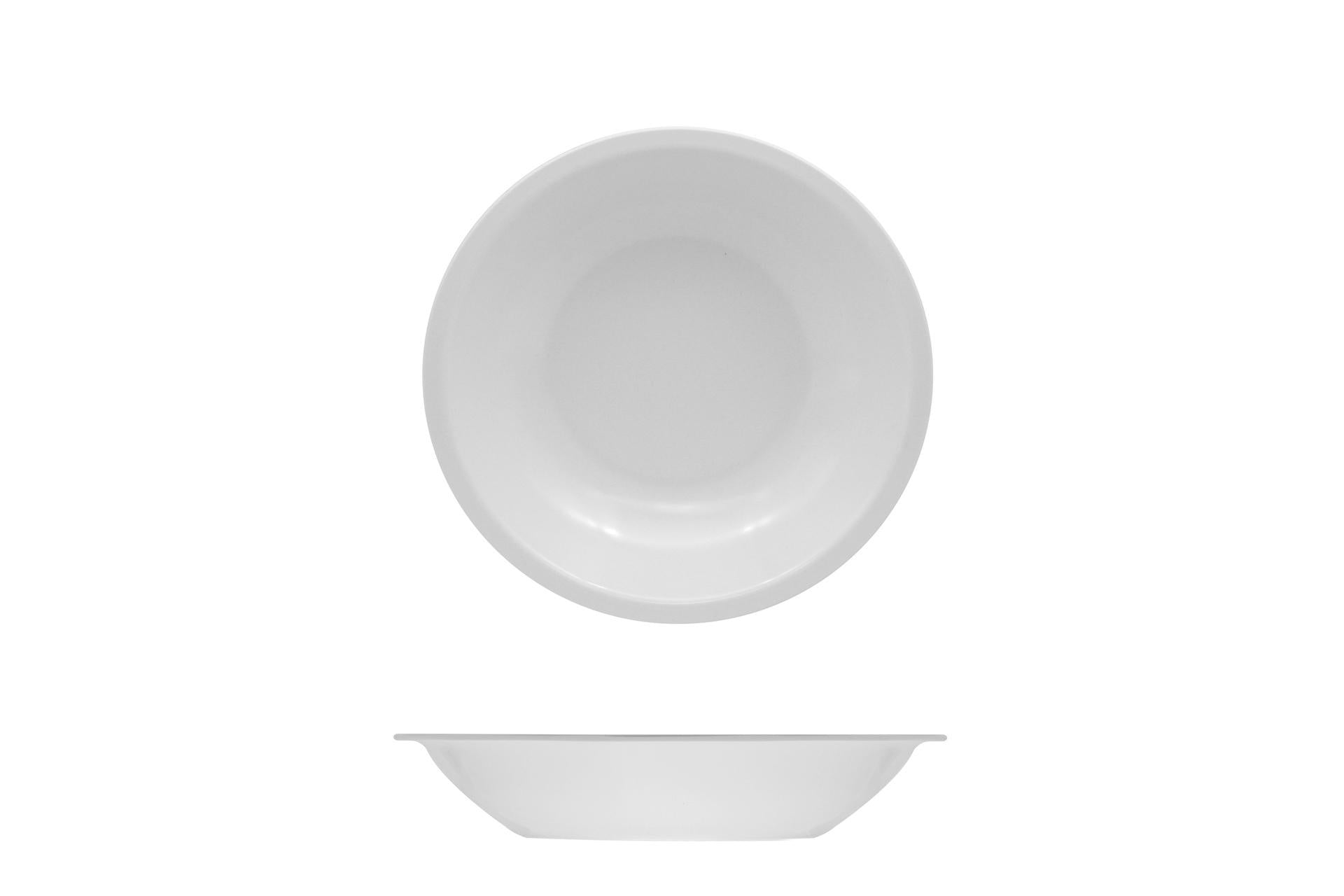 Vivenzi Piatto Fondo Ø21 cm In Melamina Bianco - Set 12 Pz