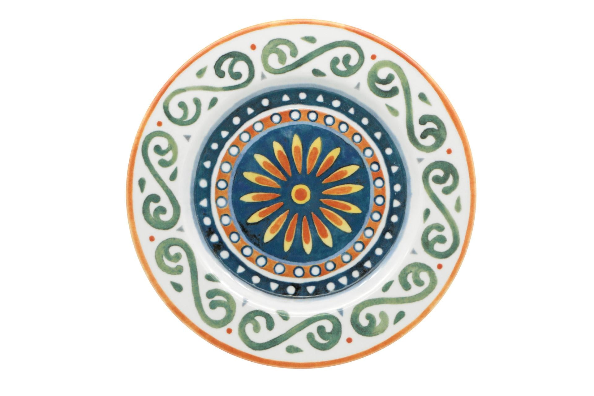 Saturnia Capri Napoli Piatto Pizza Ø31 cm - Linea di Piatti In Porcellana Decorata - Set 6 Pz