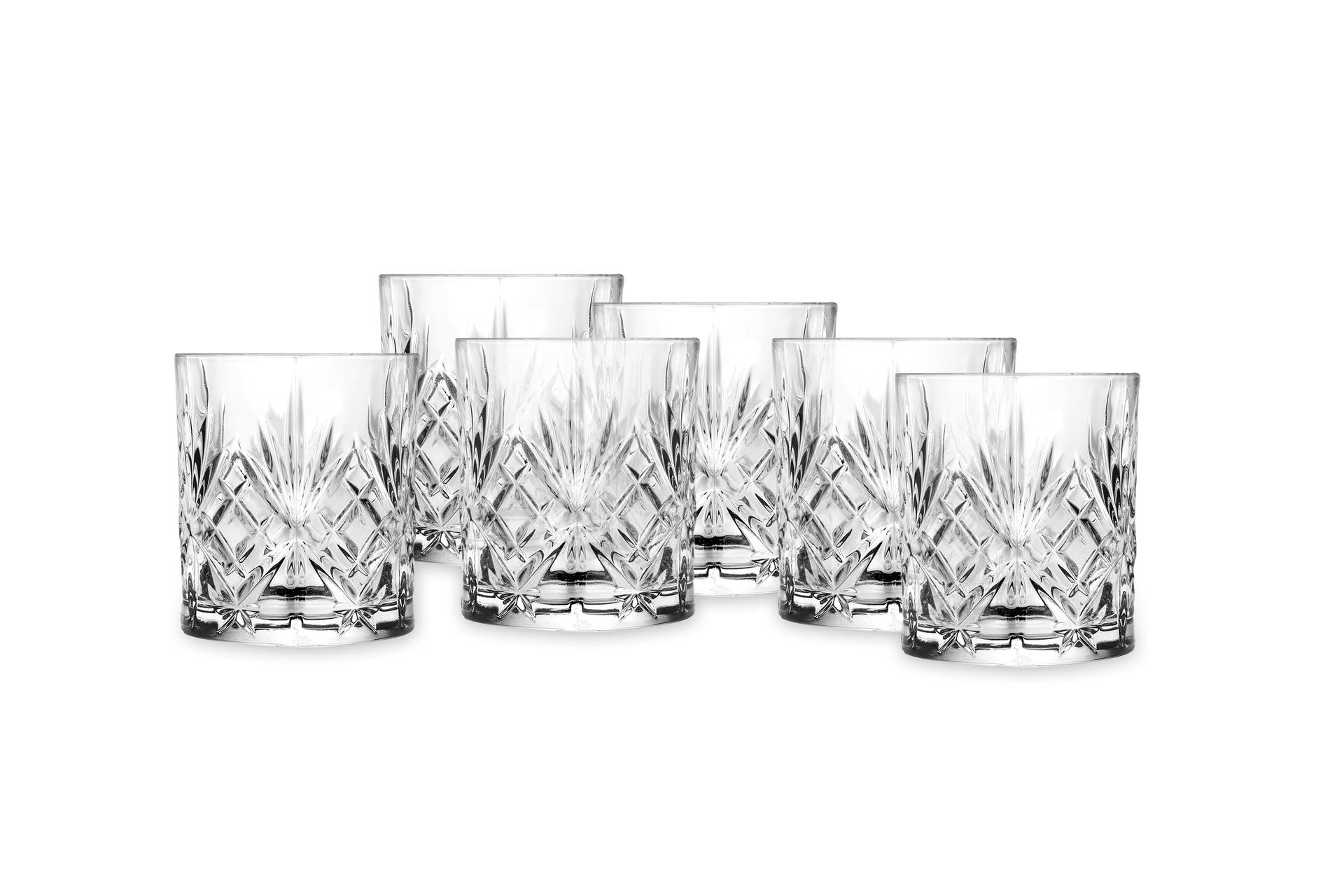 RCR Cristalleria Italiana Melodia Set 6 Bicchieri Acqua 24 cl In Luxion Eco-Crystal Glass - Set 6 Pz
