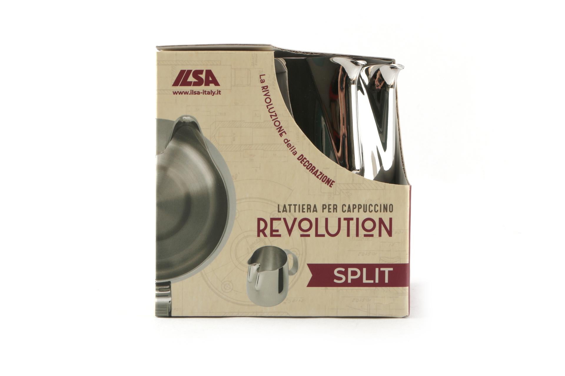 Ilsa Revolution Split Lattiera 3 Tazze - 2 Becchi Paralleli In Acciaio Inox 4