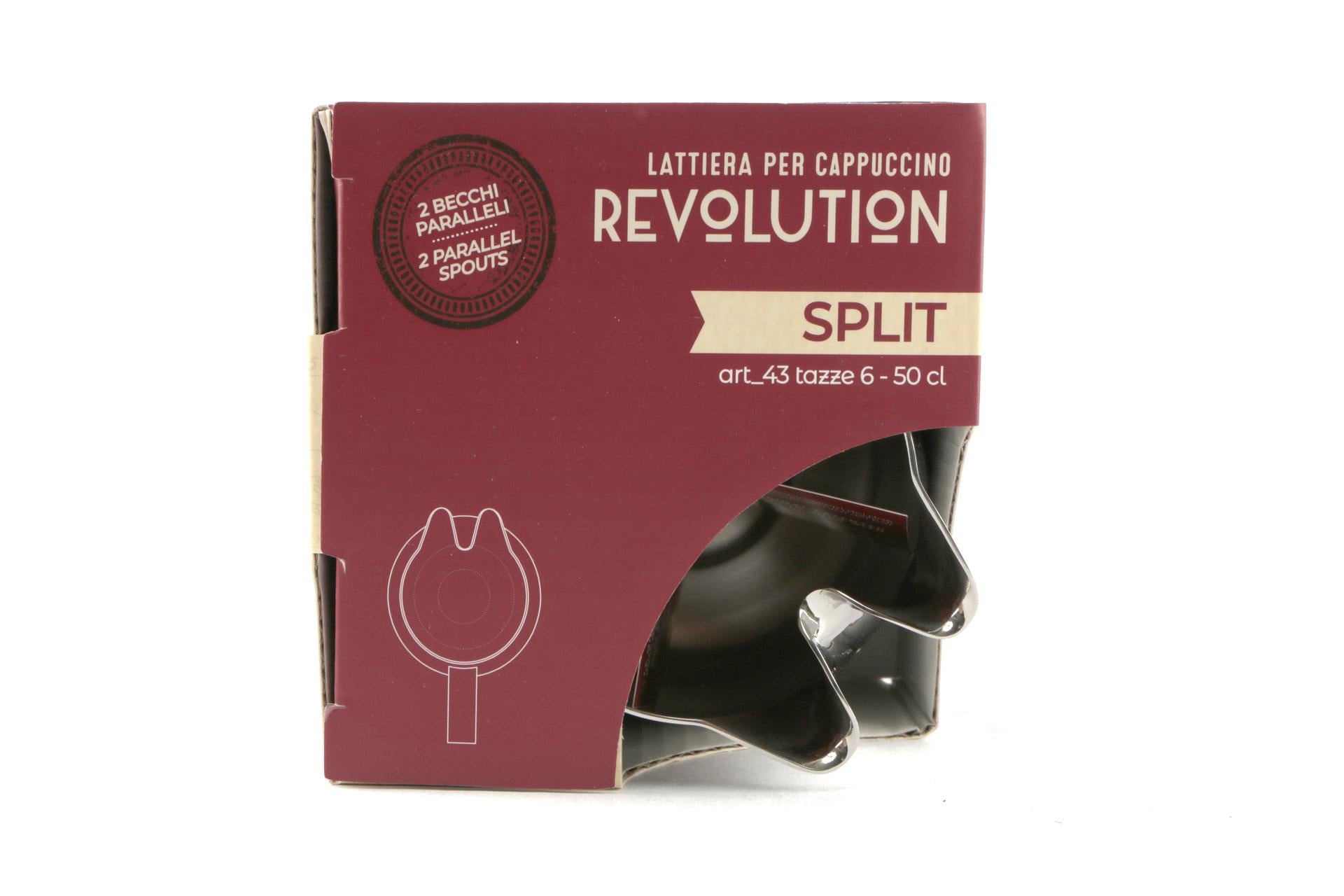 Ilsa Revolution Split Lattiera 2 Beccucci Paralleli - Tazze 6 In Acciaio Inox 8