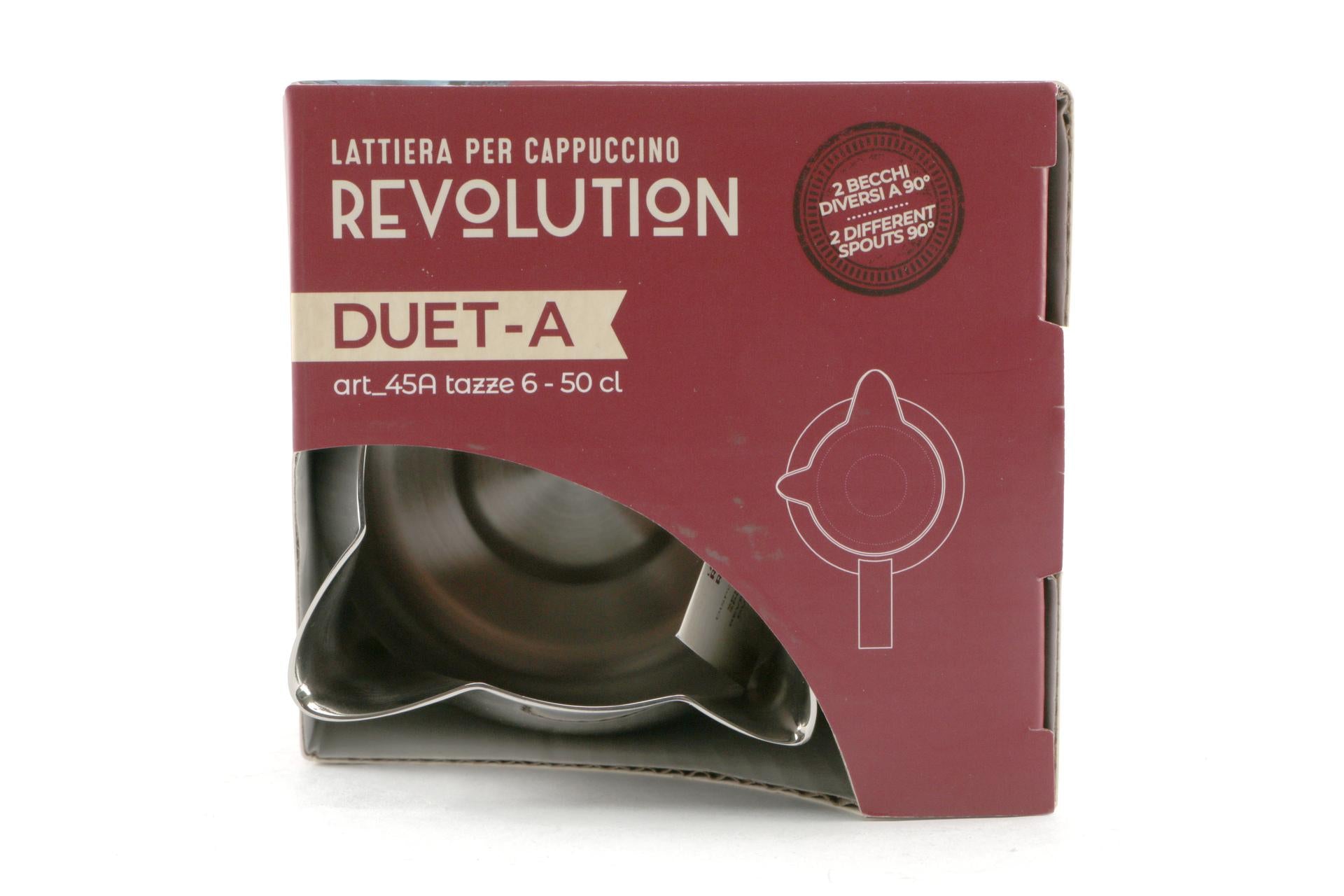 Ilsa Revolution Duet Lattiera 2 Beccucci 50cl Inox - Becco Grande e Piccolo a 90° 8