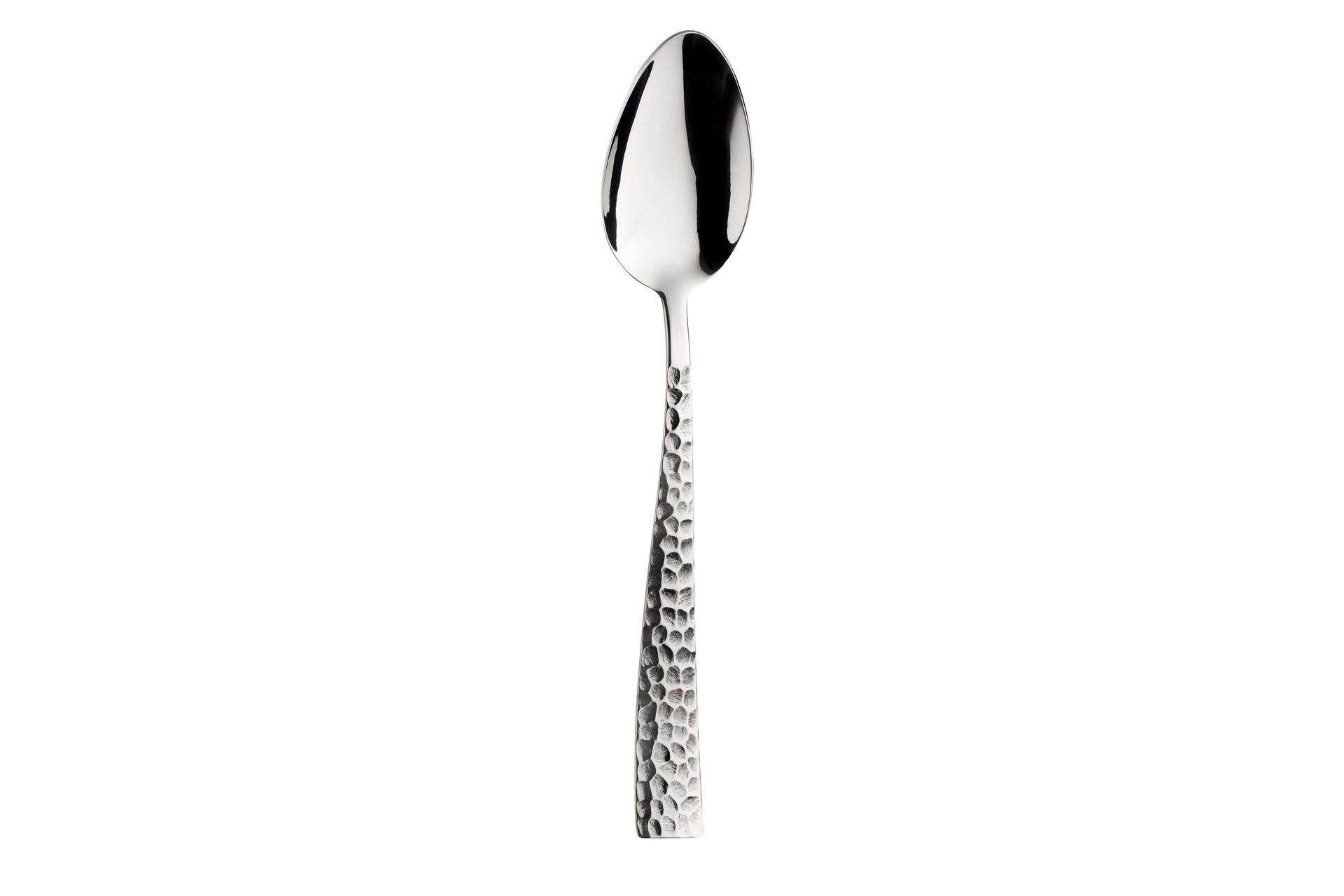 Pintinox Palace Cucchiaio Tavola In Acciaio 18/10 - Spessore 2.5 mm Con Manico Effetto Martellato - Set 12 Pz