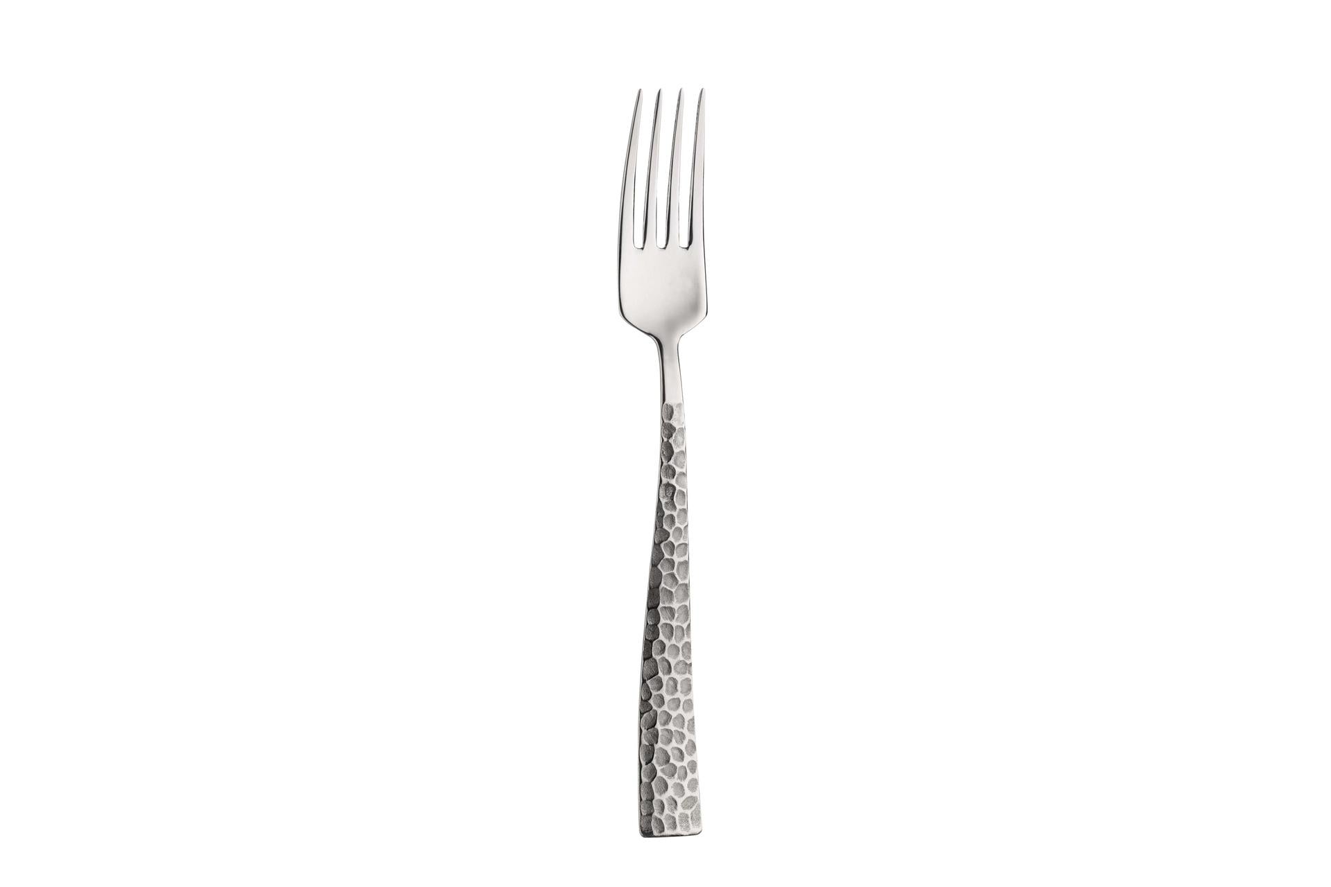 Pintinox Palace Forchetta Frutta In Acciaio 18/10 - Spessore 2.5 mm Con Manico Effetto Martellato - Set 12 Pz