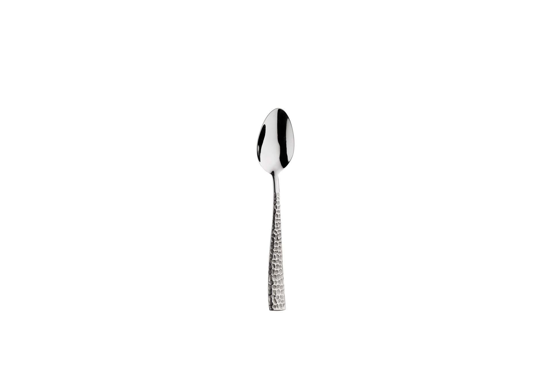 Pintinox Palace Cucchiaino Moka In Acciaio 18/10 - Spessore 2.5 mm Con Manico Effetto Martellato - Set 12 Pz
