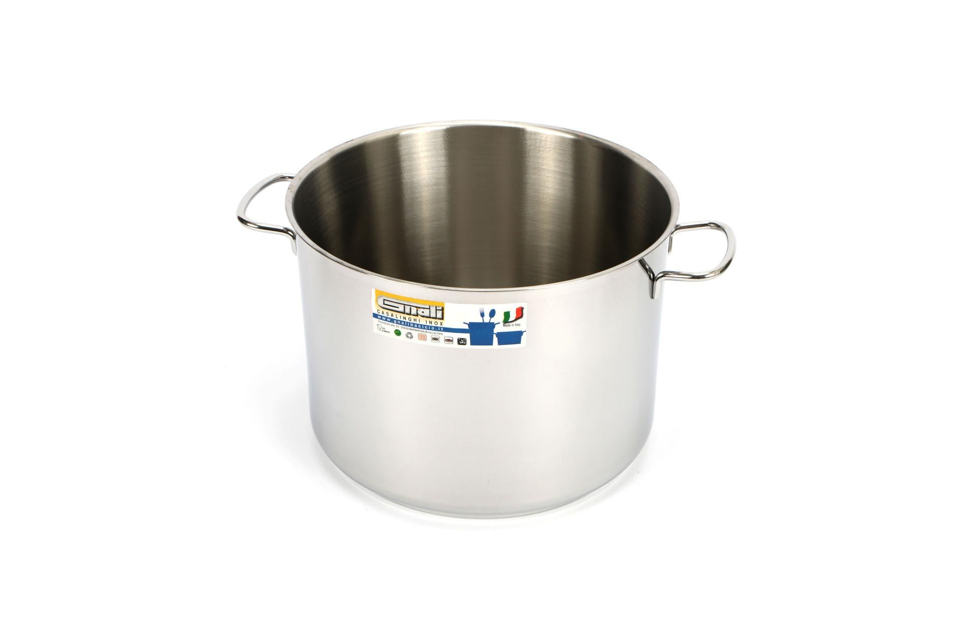 Gnali Realterm Pentola Ø20 cm In Acciaio Inox Compatibile con Induzione