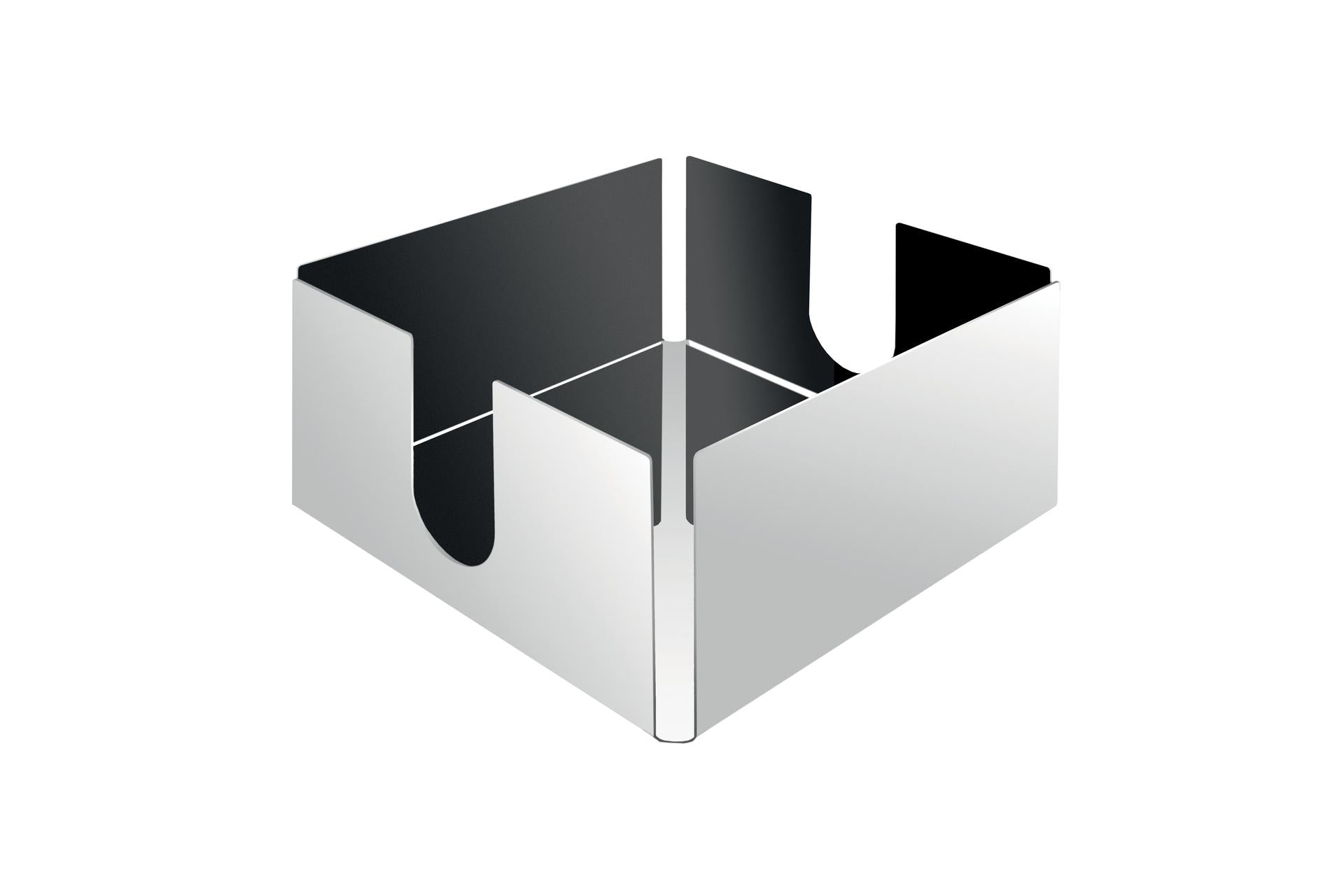 Cerutti Inox Portatovaglioli 18x18 cm H.9.5 In Acciaio Inox 18/10