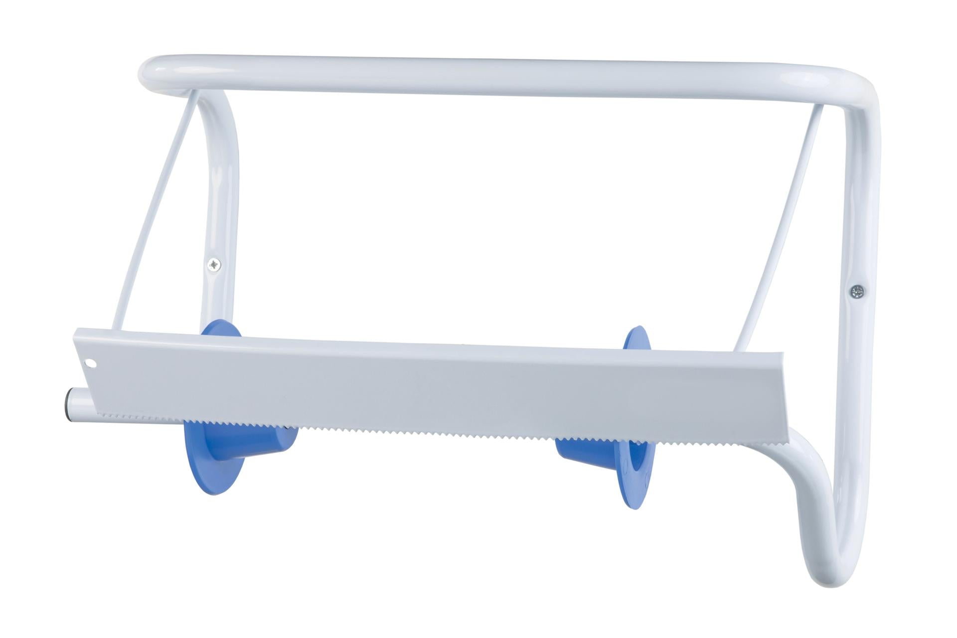 Rolind Basic Portarotolo Industriale Murale Bianco 39x22.5x28 cm In Metallo Verniciato