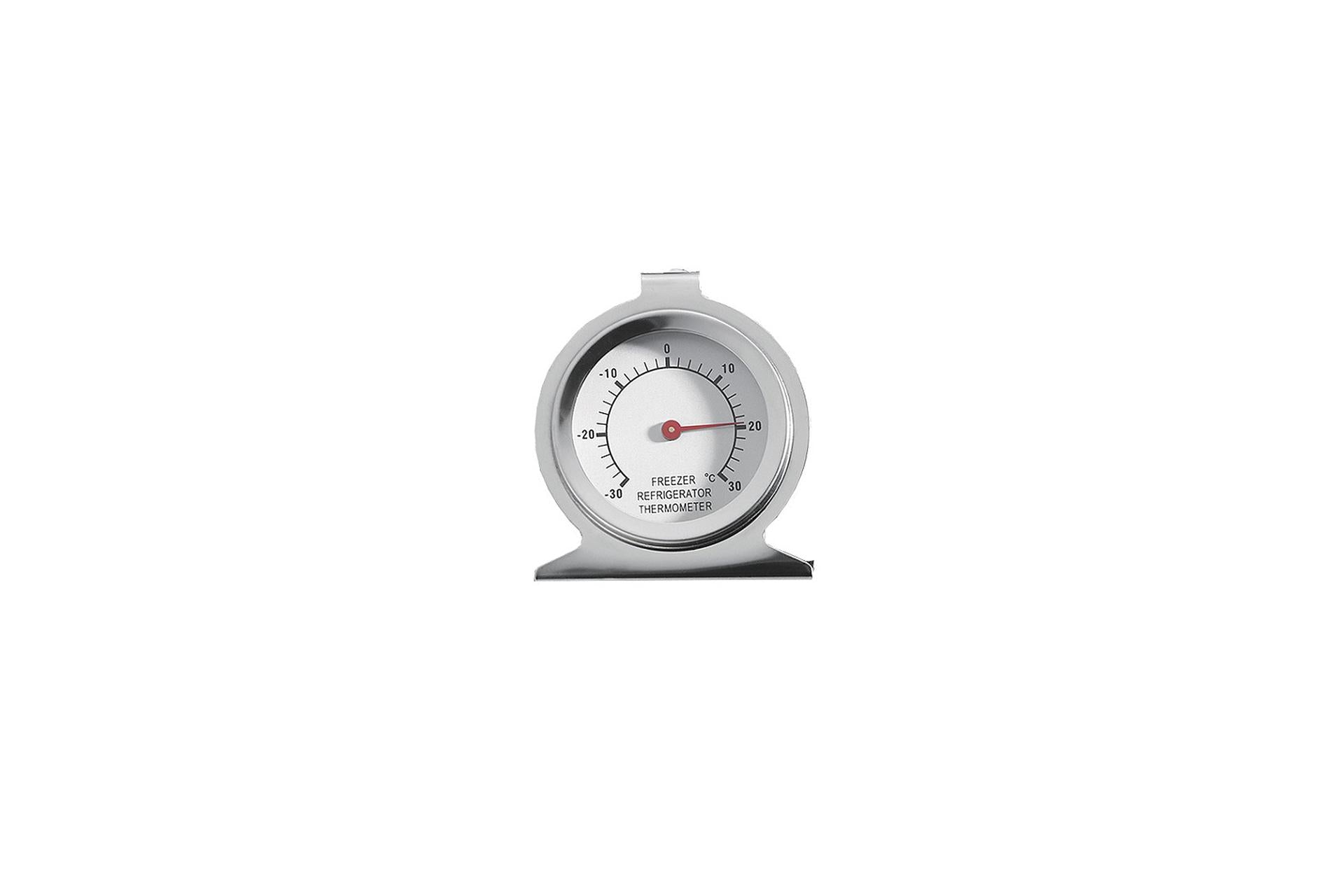 Moller Termometro Freezer-Frigo Inox -30°C a 30°C In Acciaio Inox Per Freezer e Frigorifero