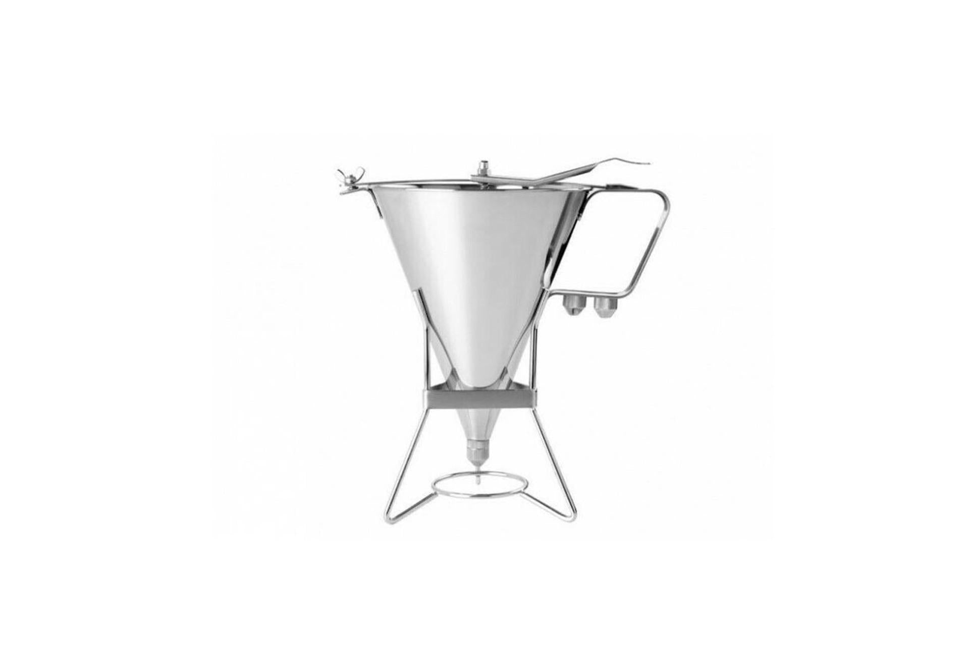 Eva Imbuto Colatore Inox 1.9 L - Ø17.5 cm H.22.5 cm Con 3 Bocchette e Supporto