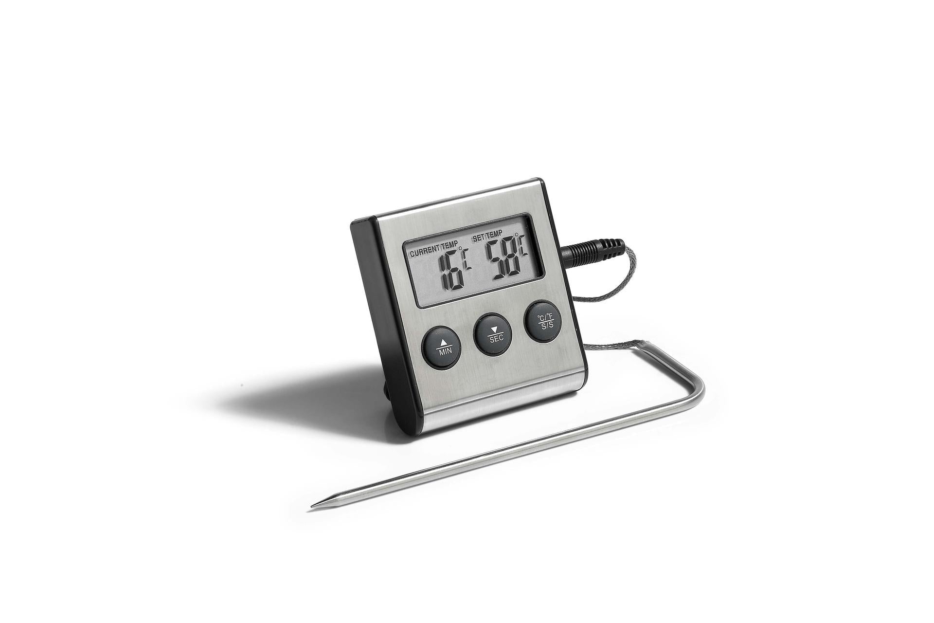 Moller Termometro di Cottura con Timer -20°C a 250°C
