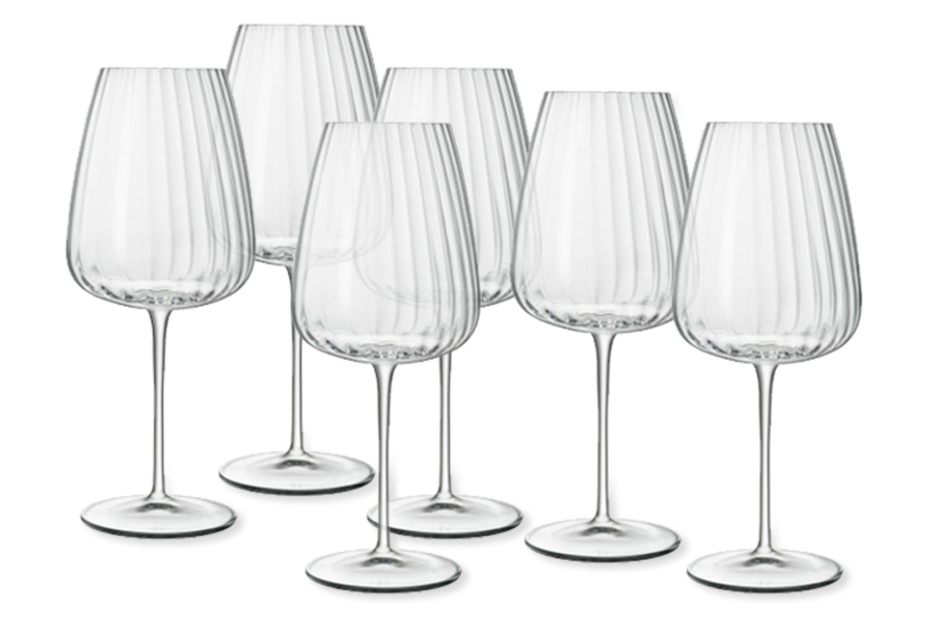 Bormioli Luigi Speakeasies Set 6 Calici Vino Rosso 70 cl In Vetro Sonoro Superiore Con Trattamento Titanium Reinforce - Set 6 Pz