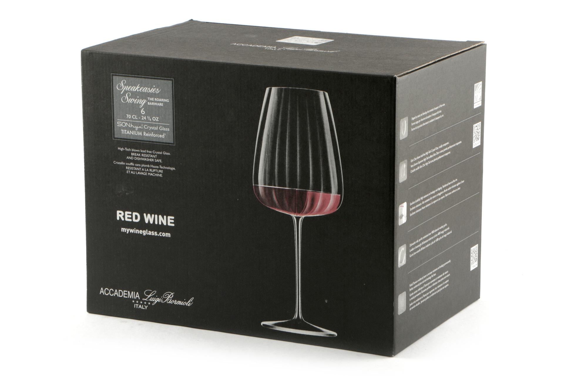 Bormioli Luigi Speakeasies Set 6 Calici Vino Rosso 70 cl In Vetro Sonoro Superiore Con Trattamento Titanium Reinforce - Set 6 Pz 4